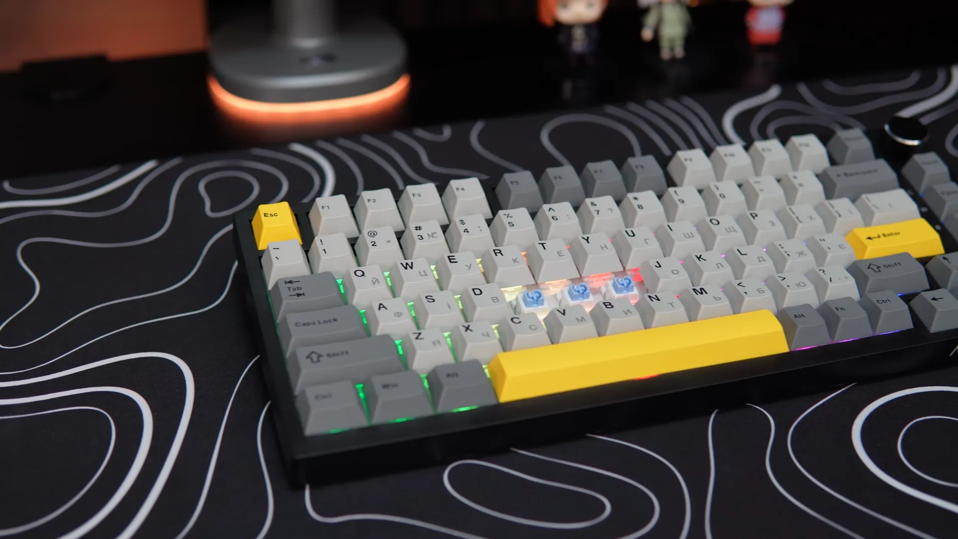 Клавіатура ігрова Ajazz AK820 PRO Flying Fish Switches (Black) (AK820PRO-FF-BGY) (UA)