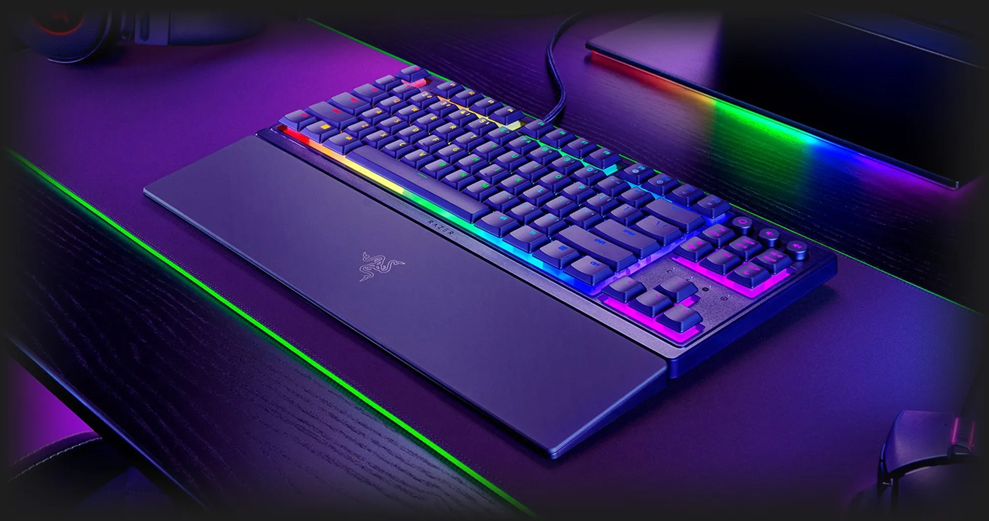 Клавіатура ігрова RAZER Ornata V3 TKL UKR (Black) (RZ03-04881800-R371) (Standard)
