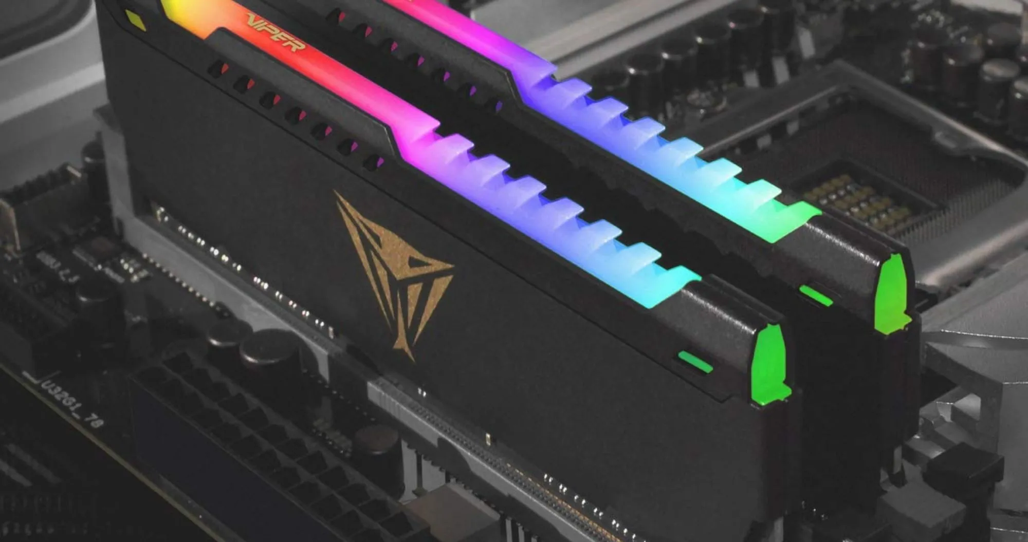 Оперативна памʼять Patriot Viper Steel RGB Black DDR4 64GB 2x32GB 3600MHz (PVSR464G360C0K)