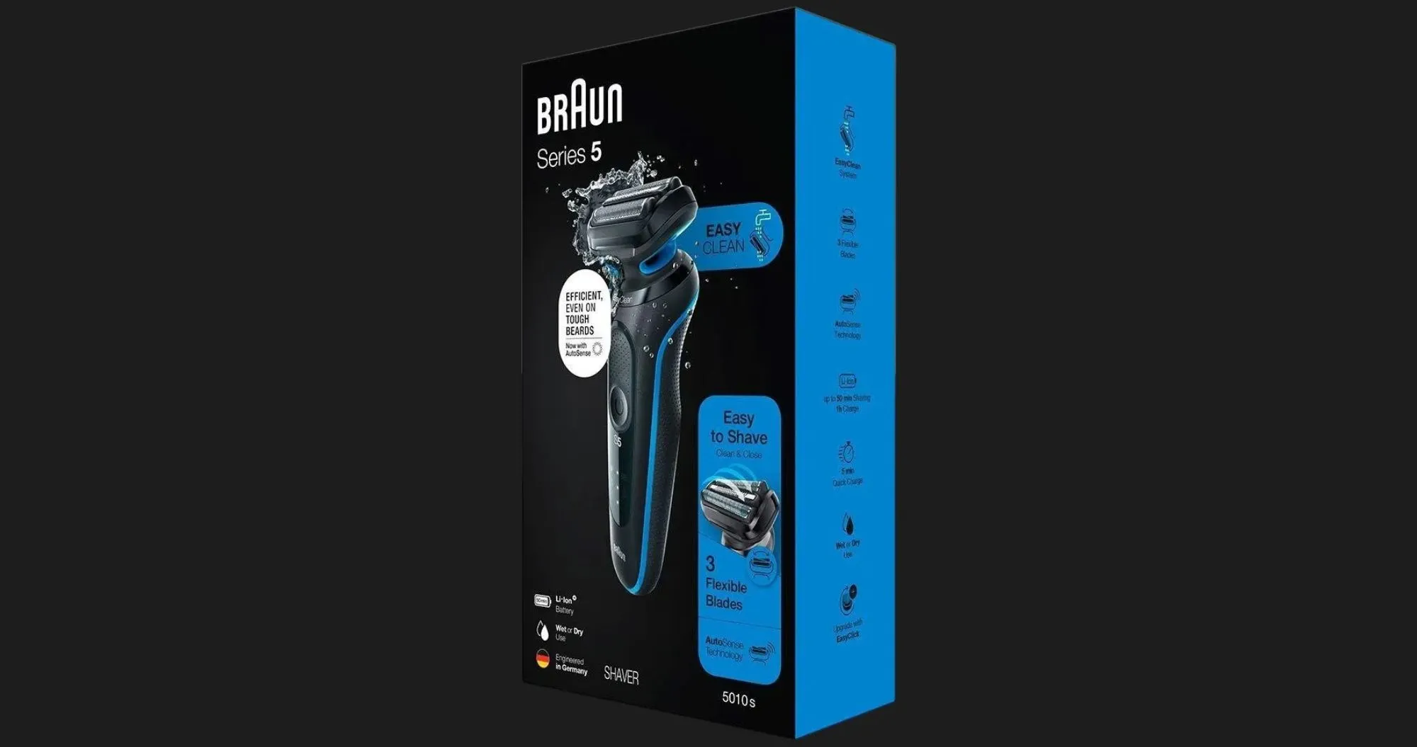 Електрична бритва BRAUN Series 5 Wet&Dry (51-B1000s) (Black/Blue)