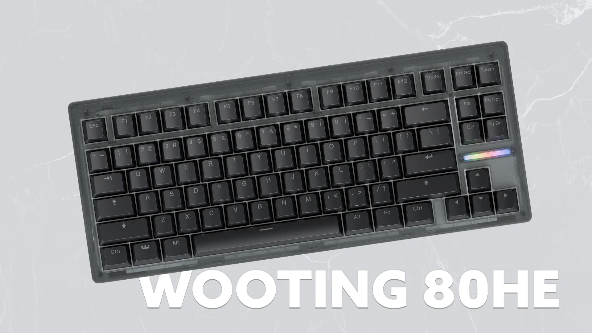 Клавіатура Wooting 80HE PCR (Ghost) (EU)