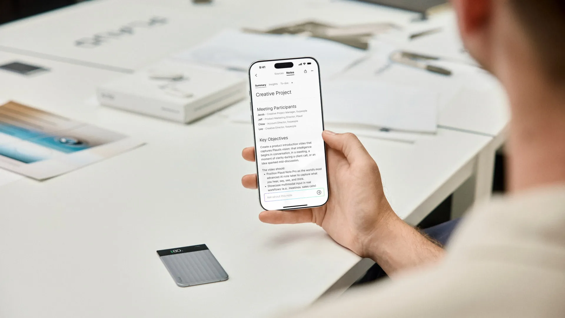Цифровий диктофон PLAUD Note Pro AI (Silver) (PN0300-SI)