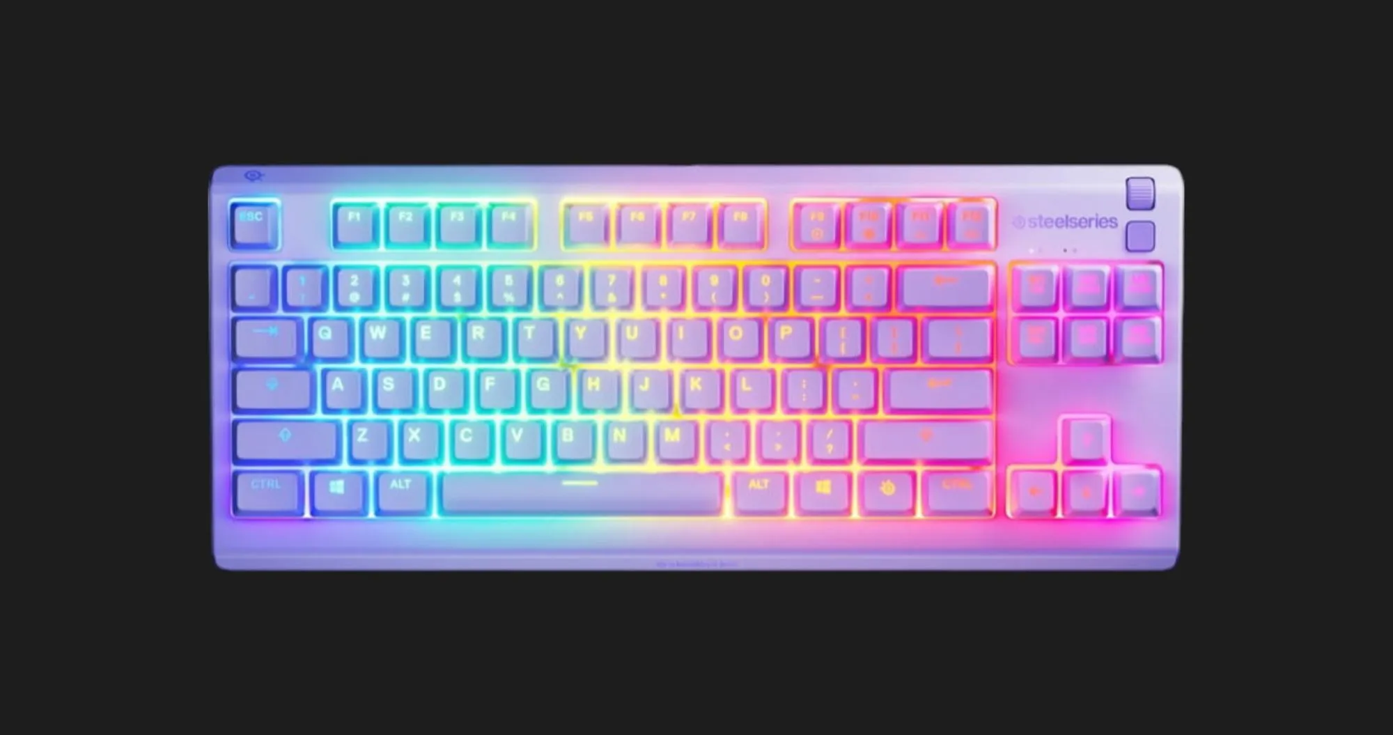 Ігрова клавіатура SteelSeries Apex 3 TKL (UA) (Aqua)