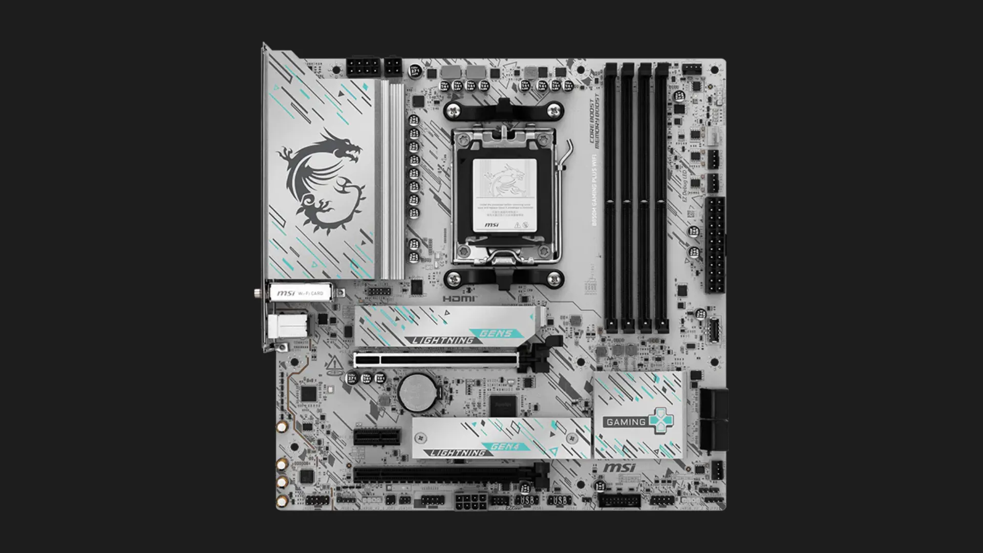 Материнська плата MSI B850M GAMING PLUS WIFI (sAM5) (B850M GAMING PLUS WIFI)