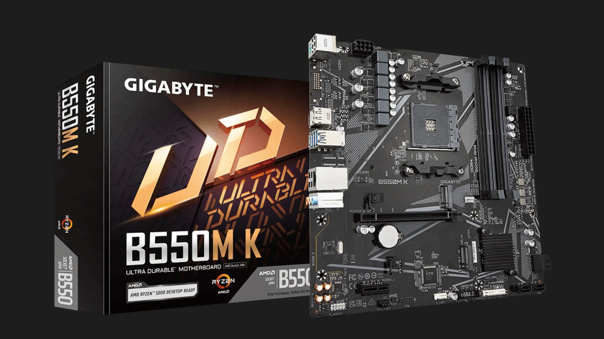 Материнська плата GIGABYTE B550M K (B550M K)