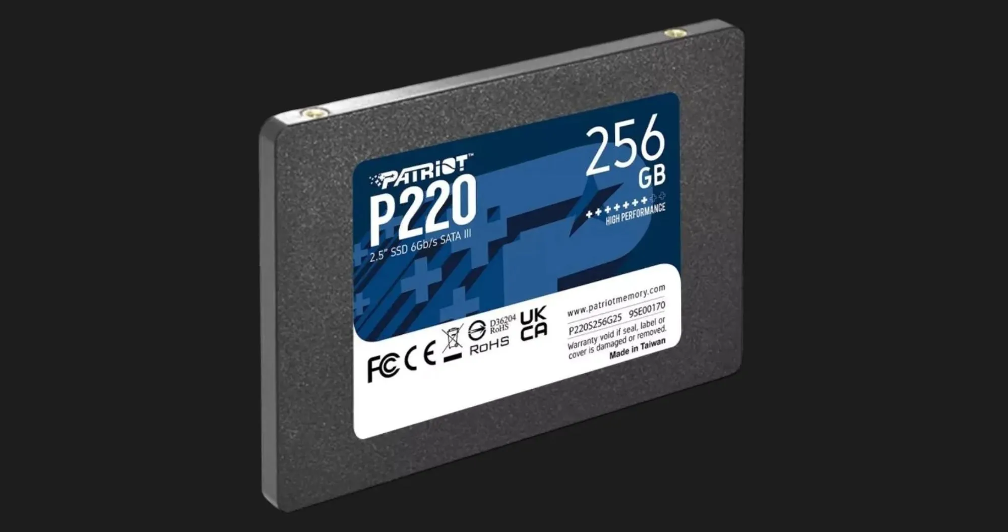 Накопичувач SSD Patriot P220 256GB SATA (P220S256G25)