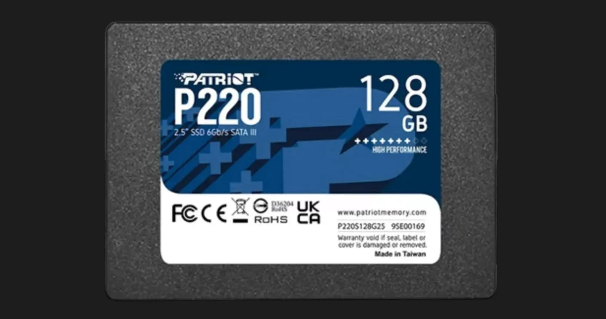 Накопичувач SSD Patriot P220 128GB SATA (P220S128G25)