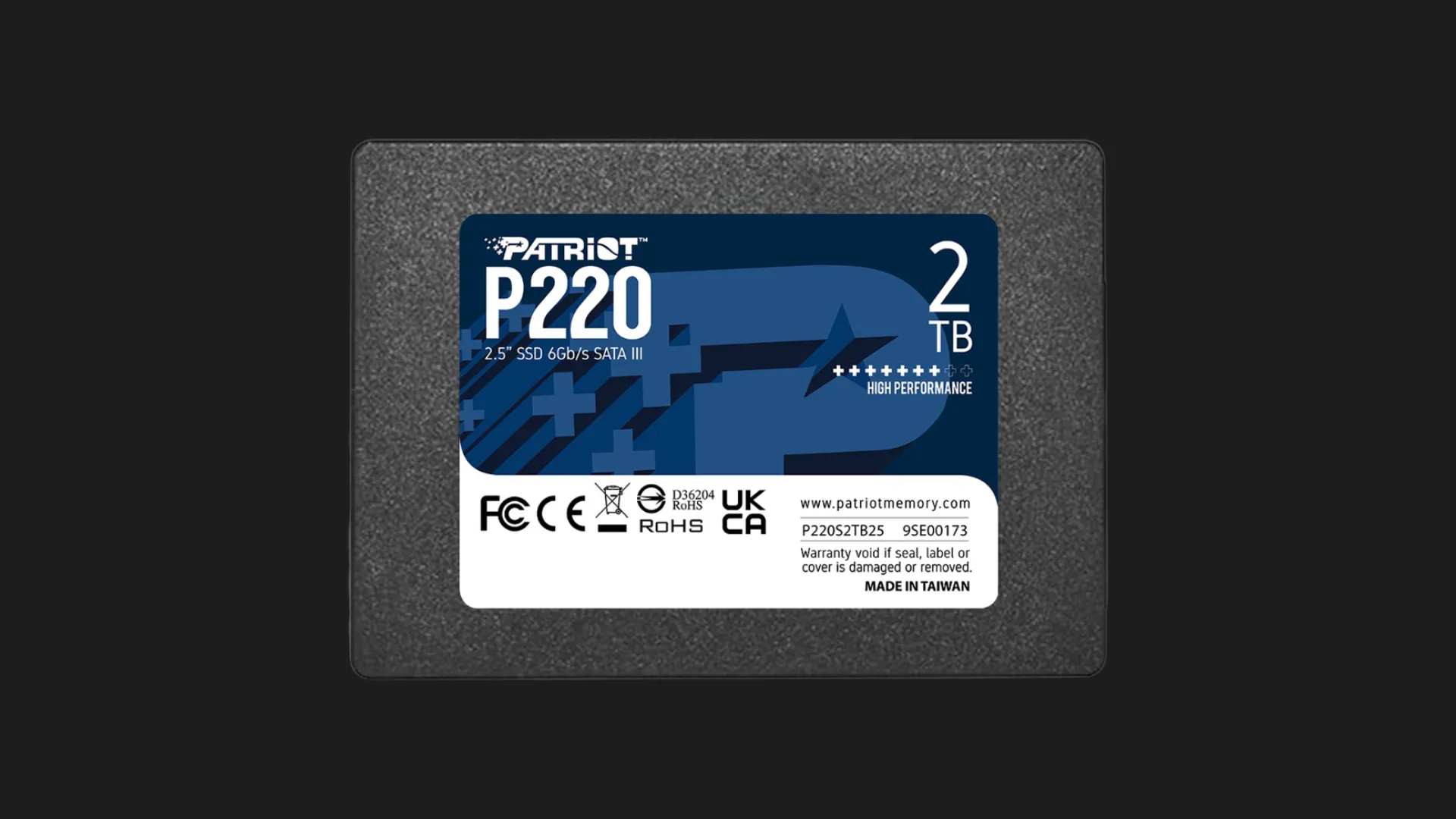 Накопичувач SSD Patriot P220 2TB SATA (P220S2TB25)
