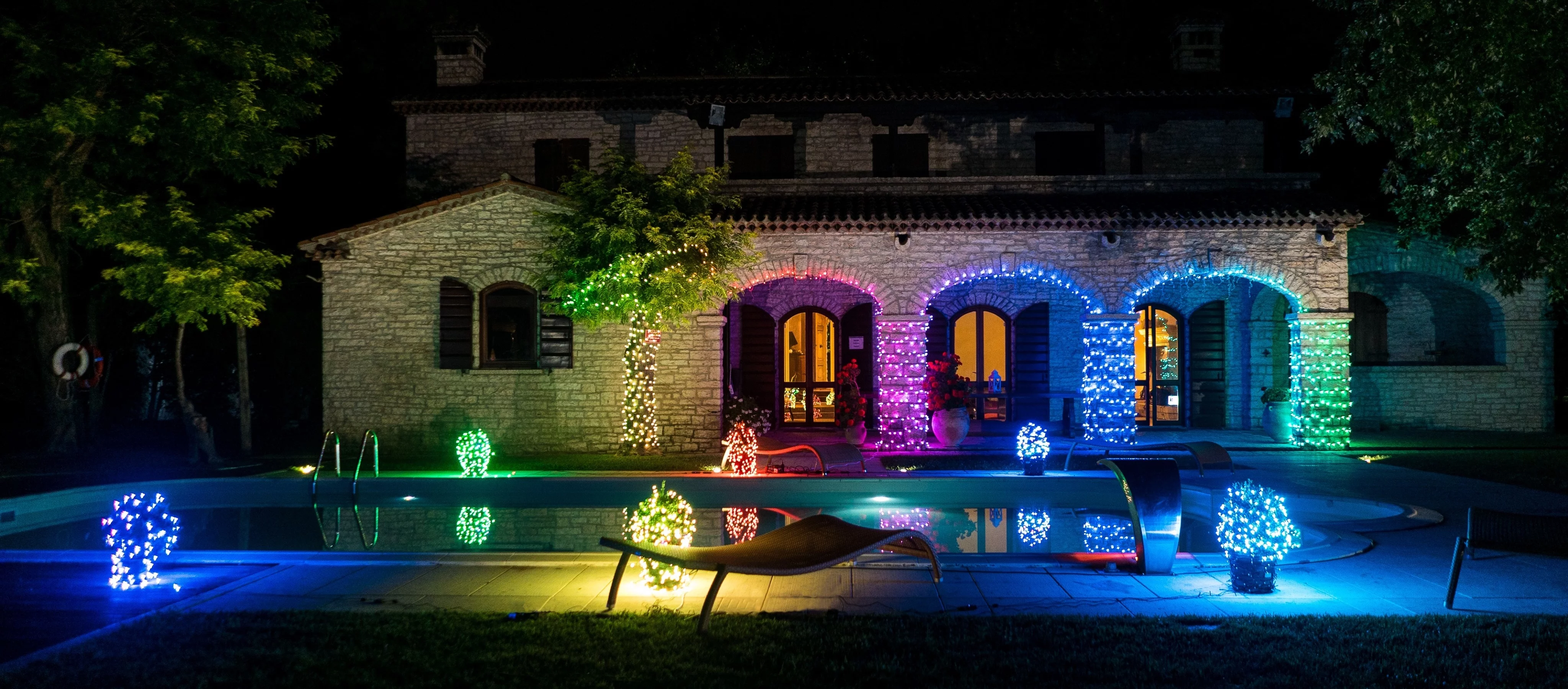 Гірлянда Smart LED Twinkly Strings RGBW 250, Gen II, IP44, 20м, кабель прозорий