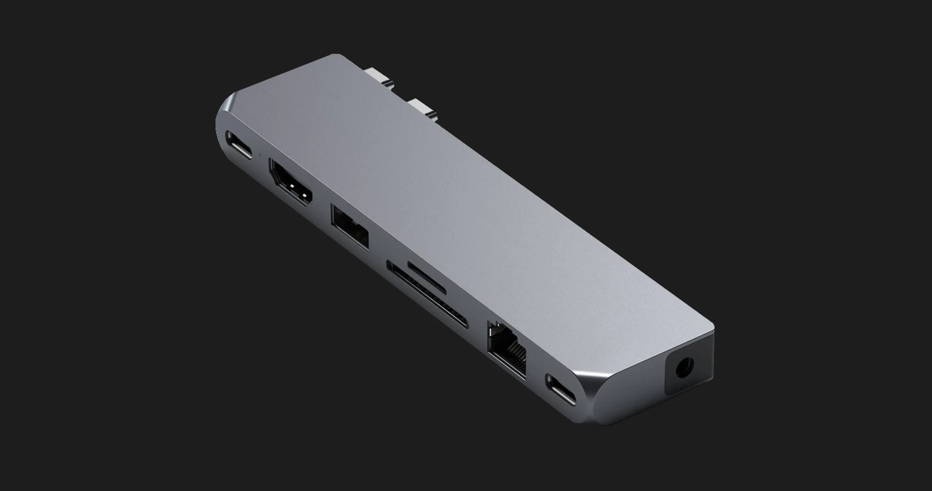 Satechi Aluminum USB-C Pro Hub Max Adapter (ST-UCPHMXM) (Space Gray)