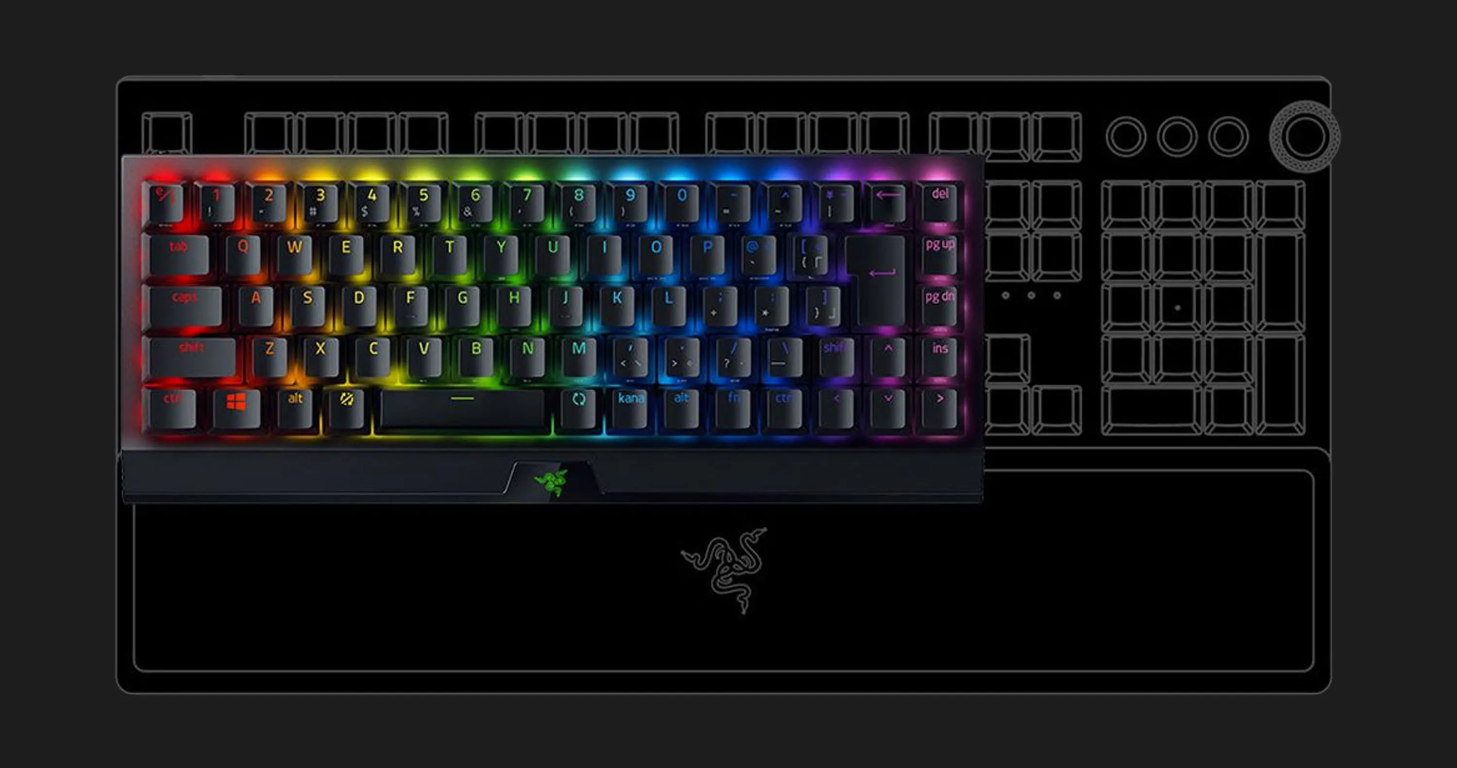 Клавіатура ігрова BlackWidow V3 Mini HyperSpeed ​​Green Switch (Black) (UA)