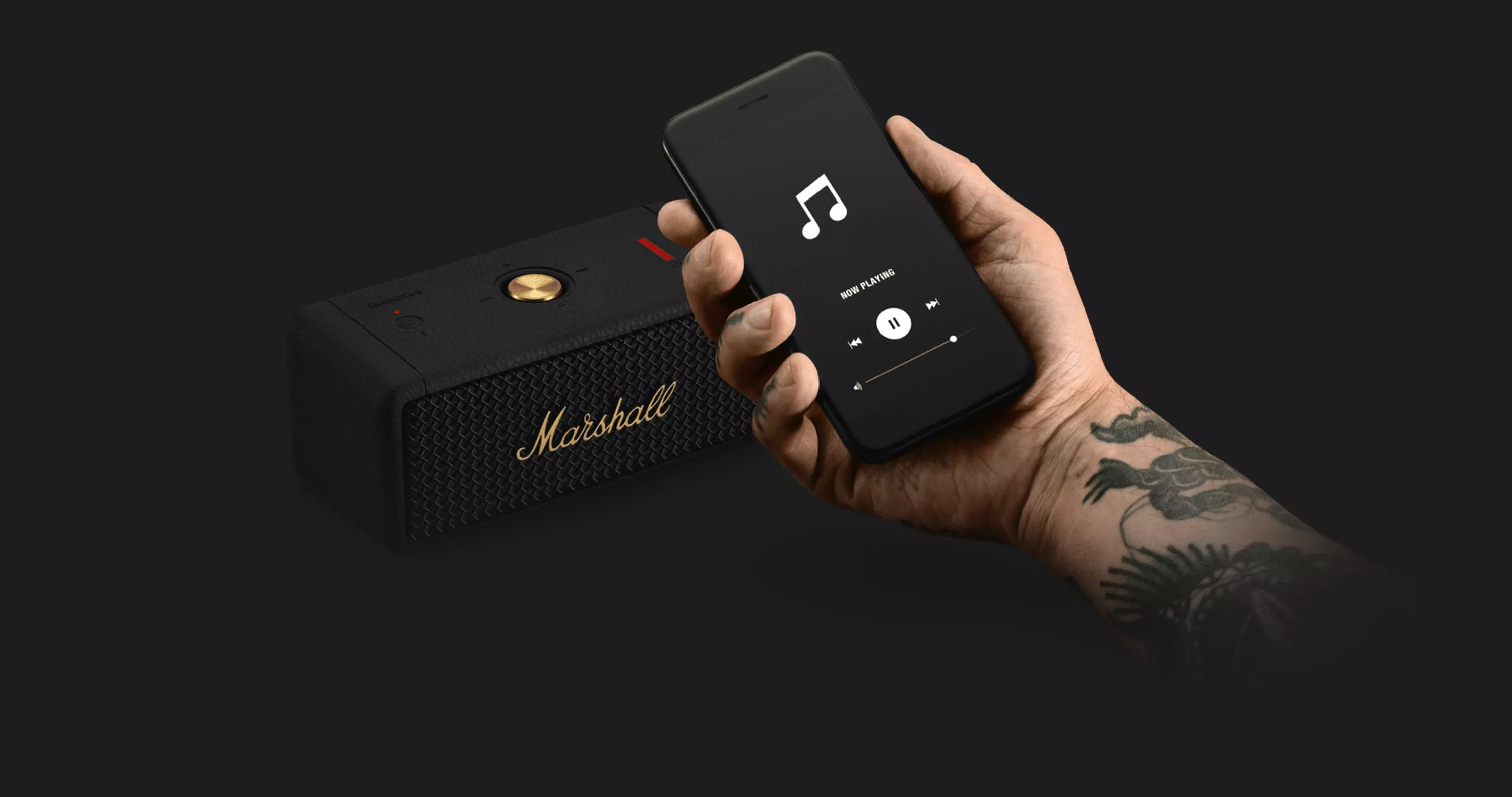 Акустика Marshall Portable Speaker Emberton II (Black and Brass)