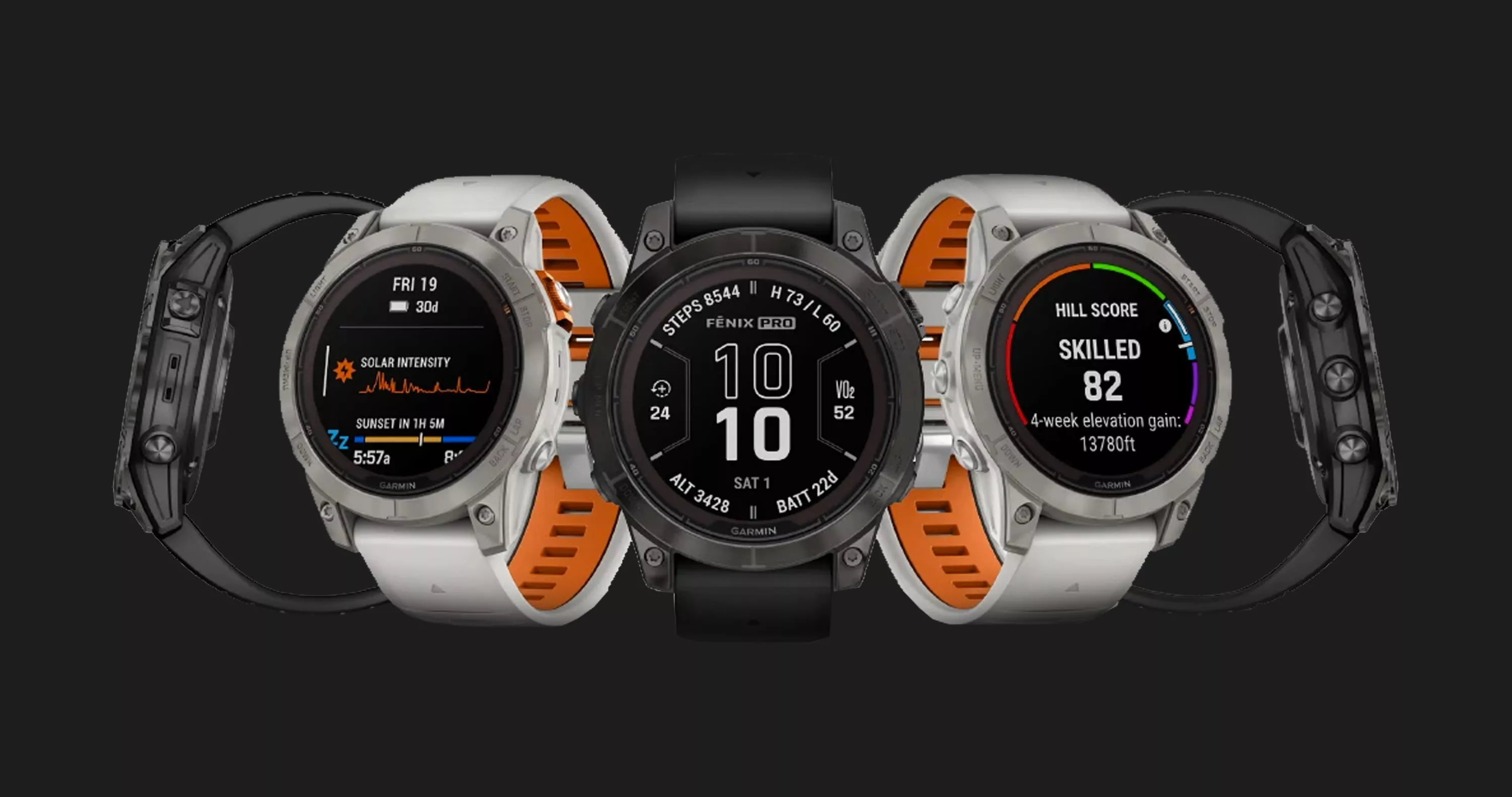 Garmin Fenix 7 Pro Sapphire Solar Carbon Gray DLC Titanium with Black Band