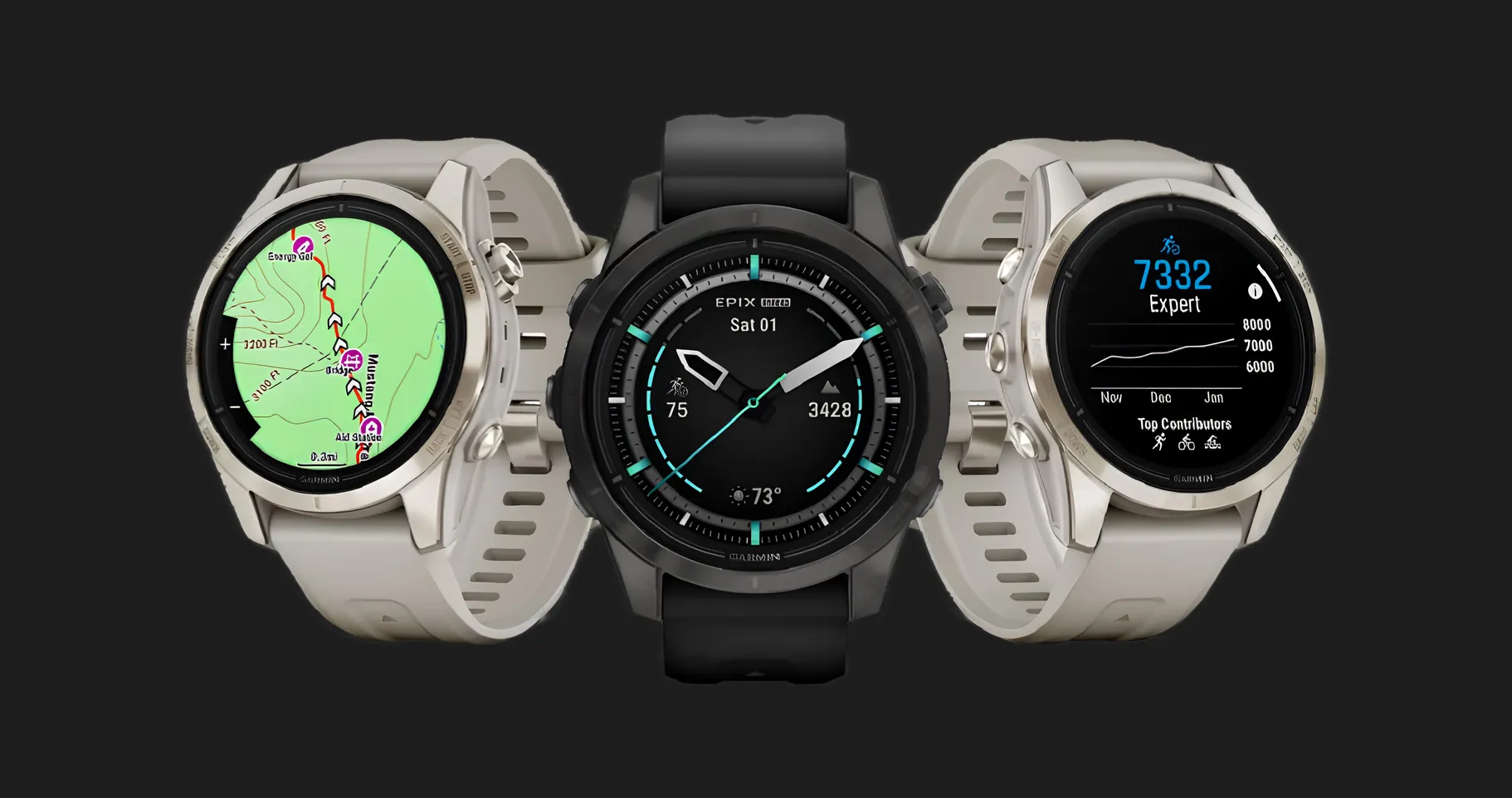 Garmin Epix Pro (Gen 2) Sapphire 47mm Titanium with Whitestone Band