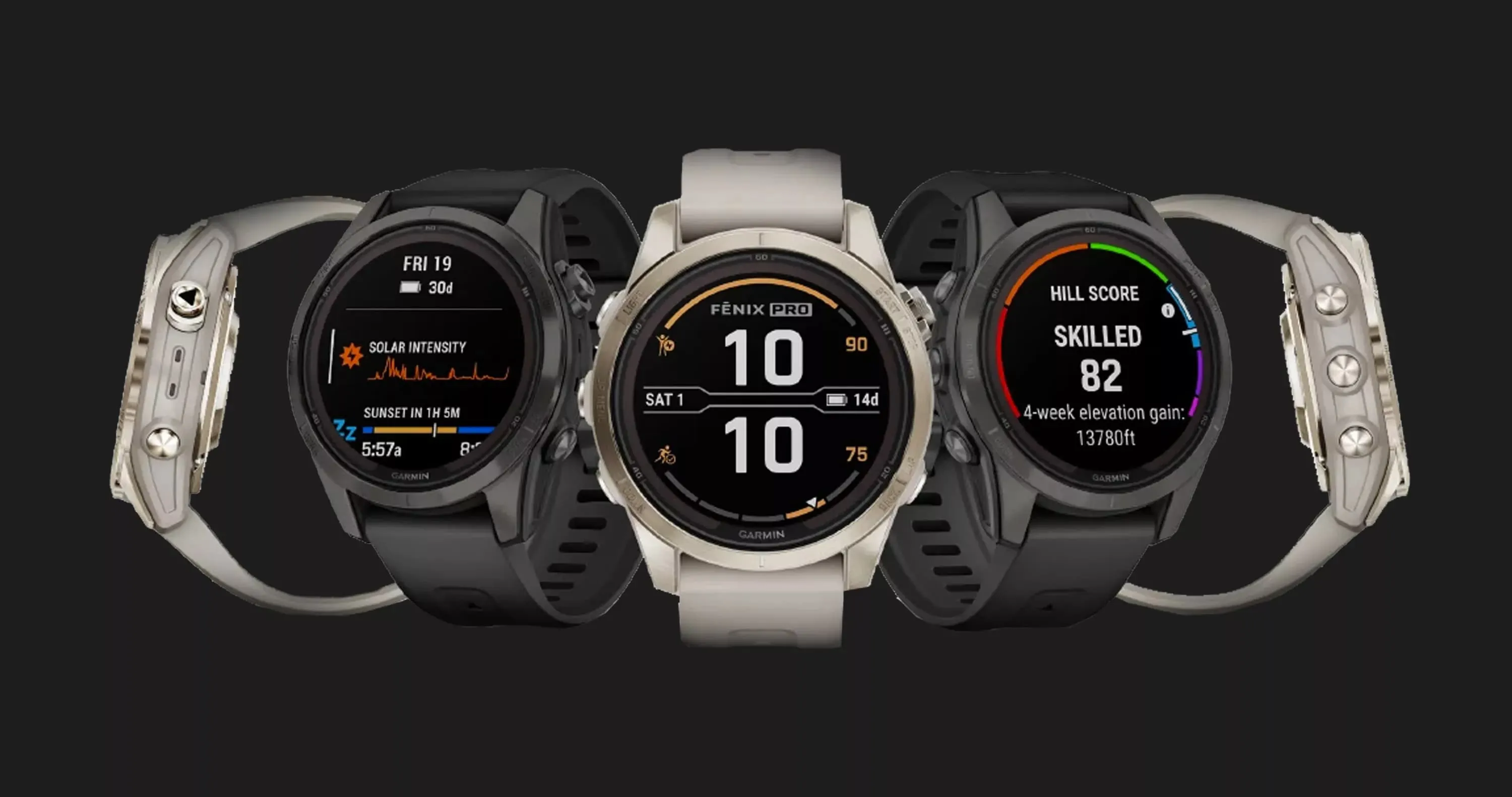 Garmin Fenix 7X Pro Sapphire Solar Carbon Gray DLC Titanium with Black Band