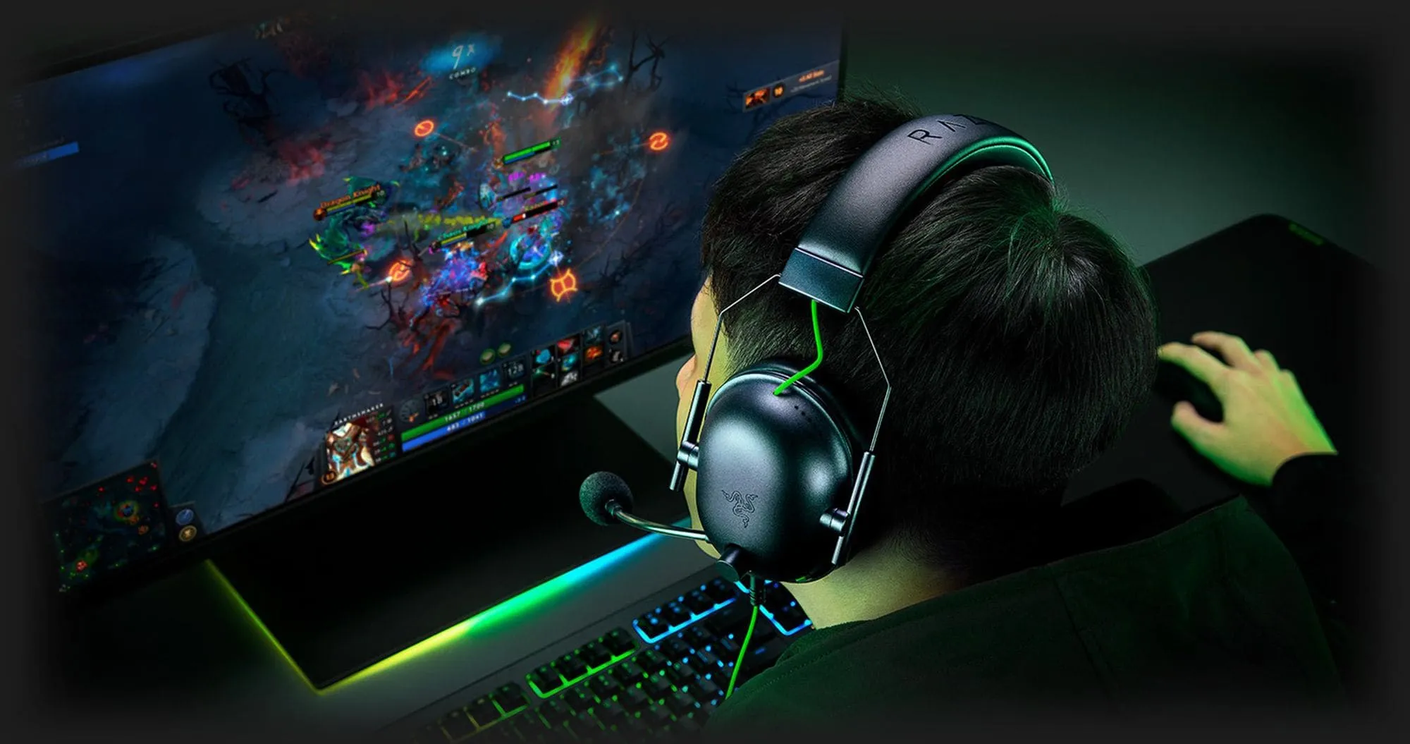 Ігрова гарнітура Razer Blackshark V2 X (Green) (RZ04-03240600-R3M1) (UA)