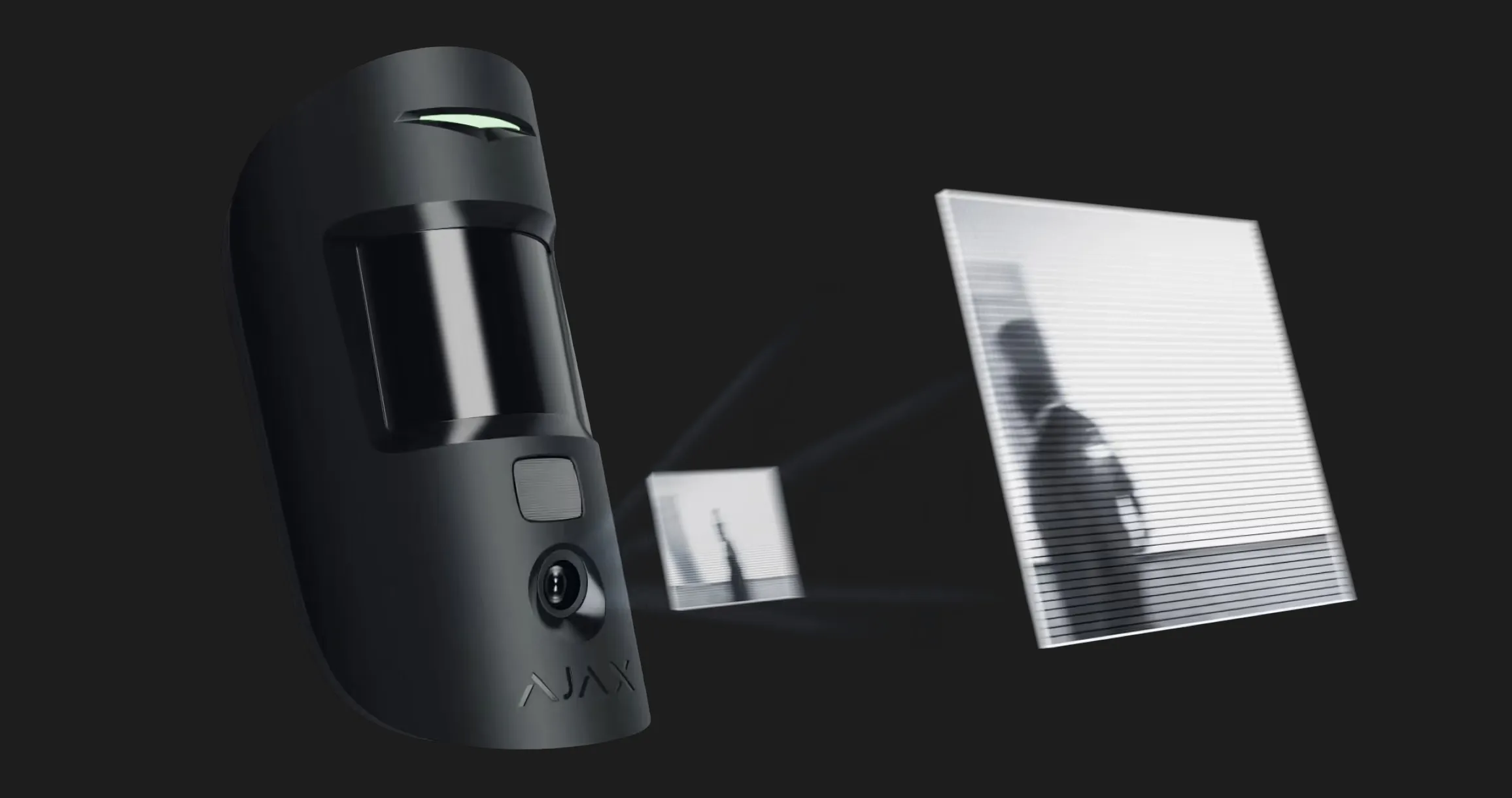 Датчик руху з камерою Ajax MotionCam, PhOD, бездротовий, Jeweller, (White)