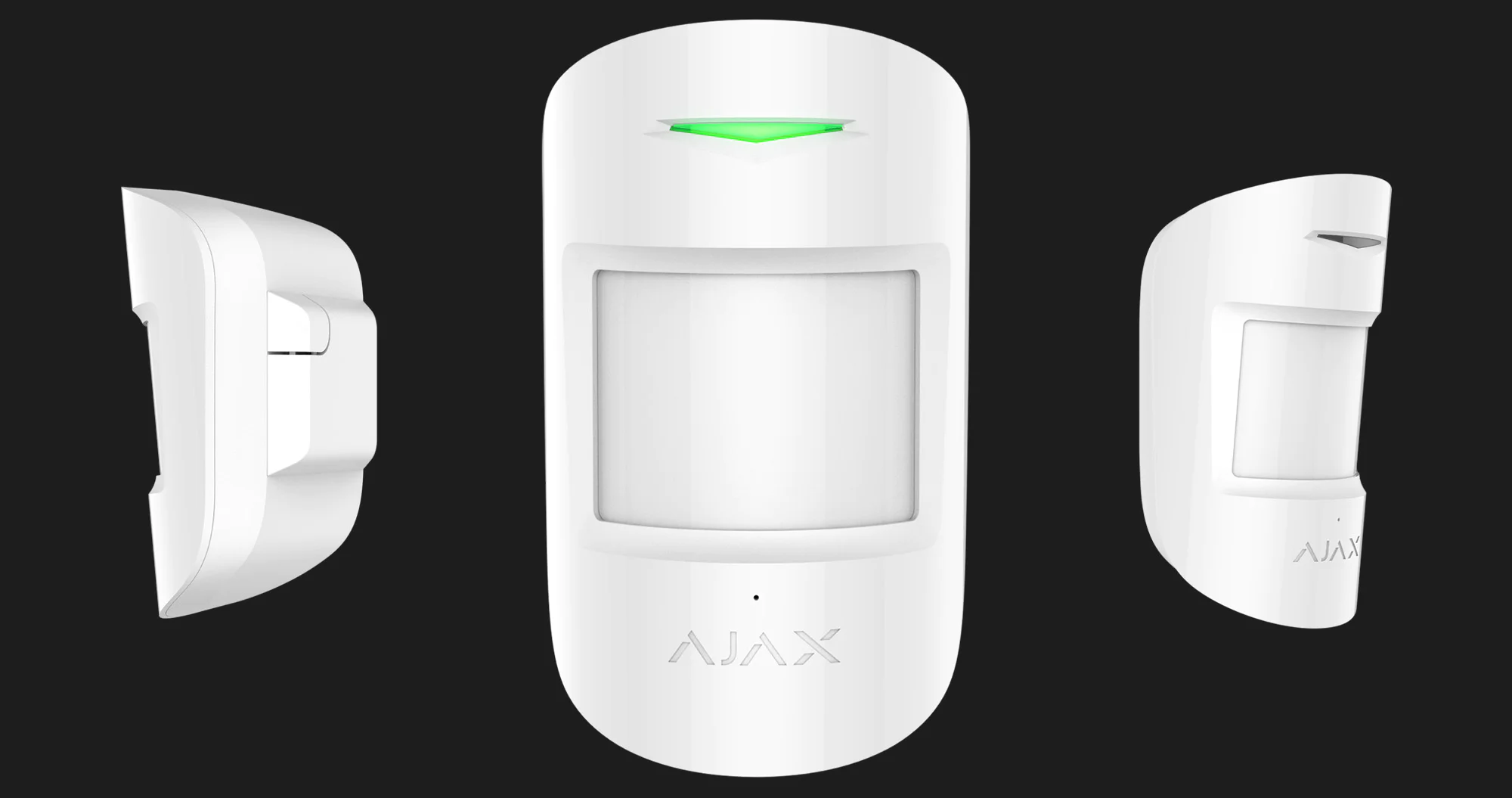 Датчик руху та розбиття скла Ajax CombiProtect, Jeweller, бездротовий (Black)