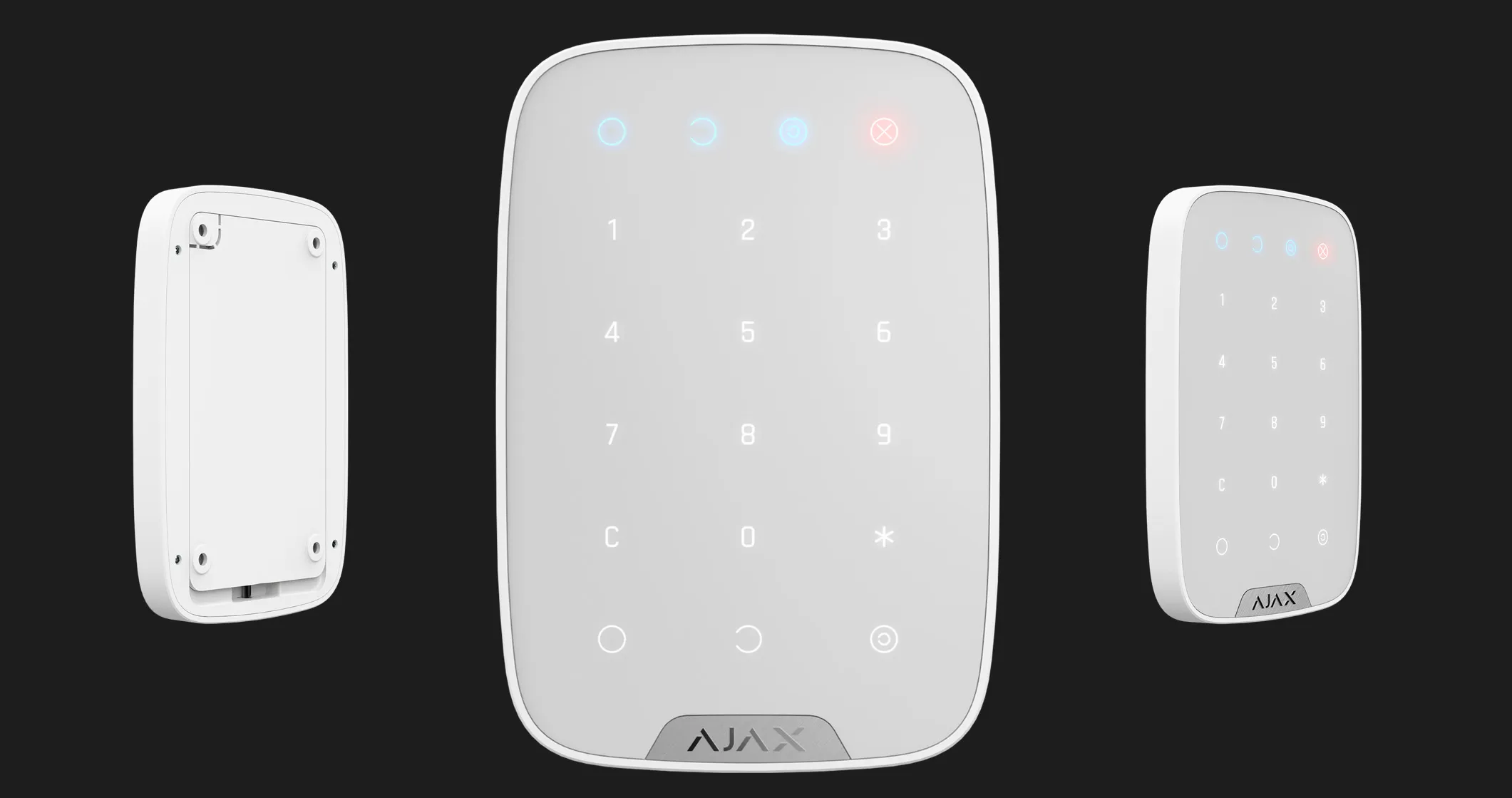 Бездротова сенсорна клавіатура Ajax KeyPad (White)