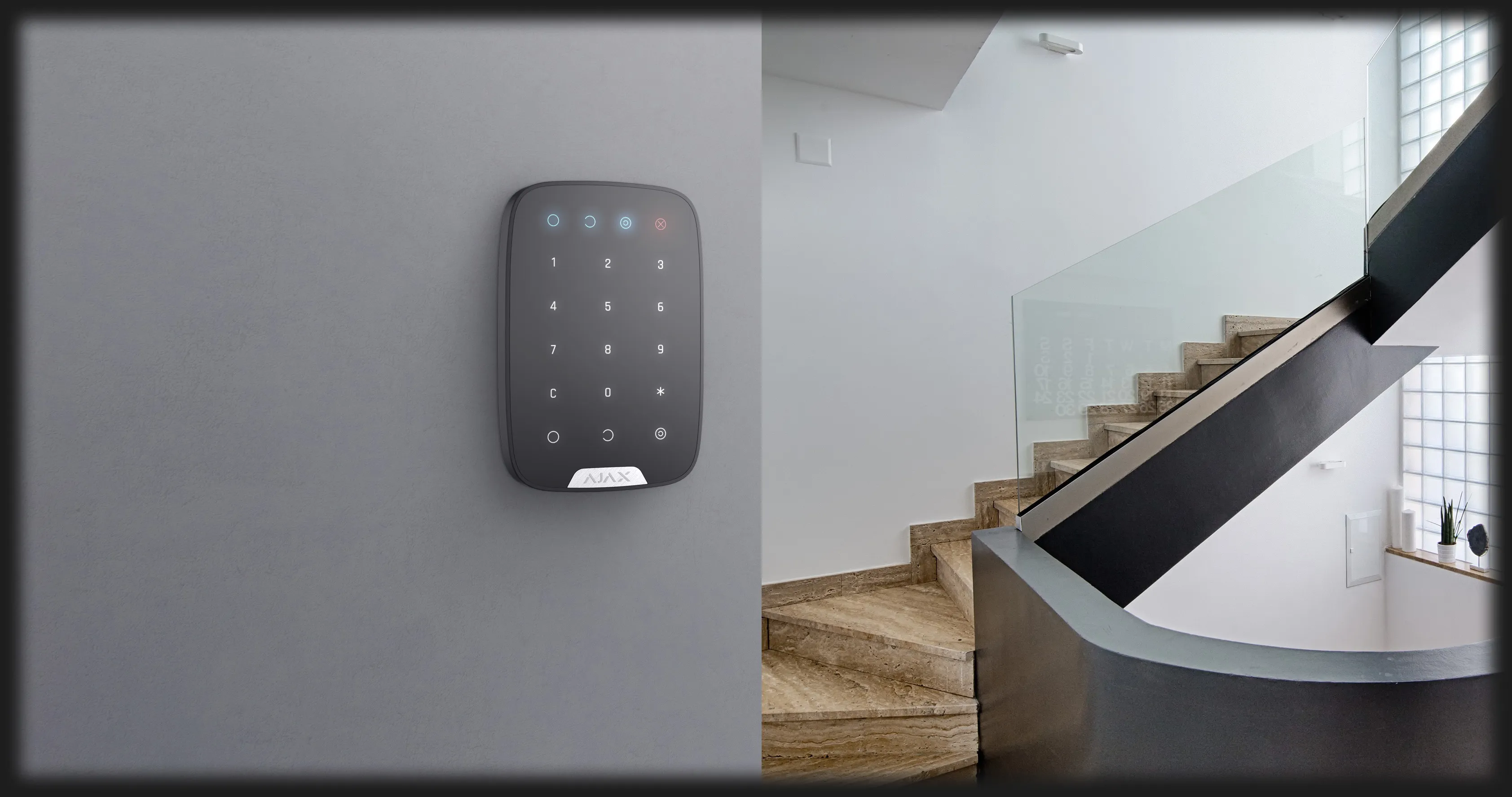 Бездротова сенсорна клавіатура Ajax KeyPad (Black)