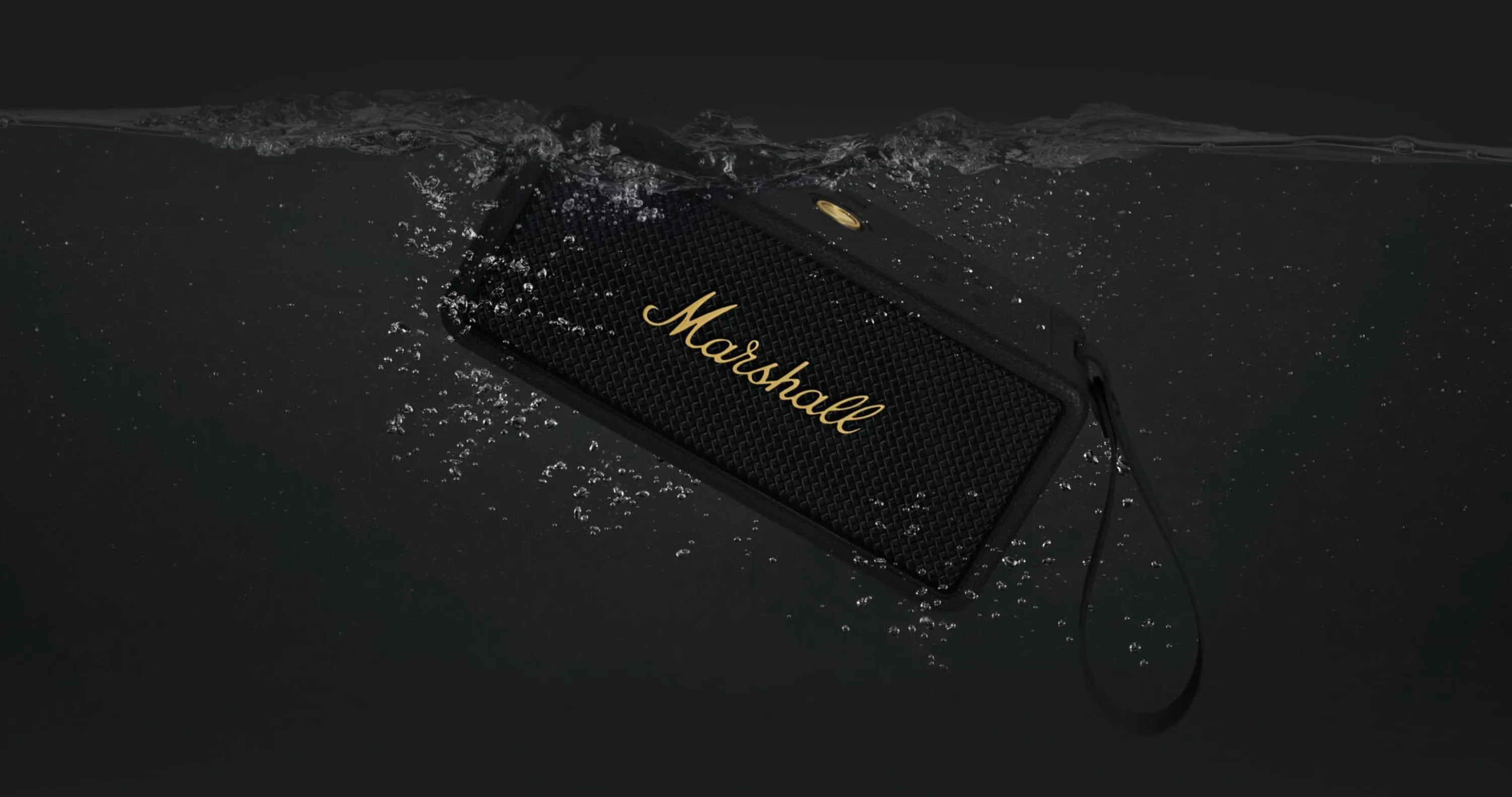 Акустика Marshall Portable Speaker Middleton (Black and Brass)