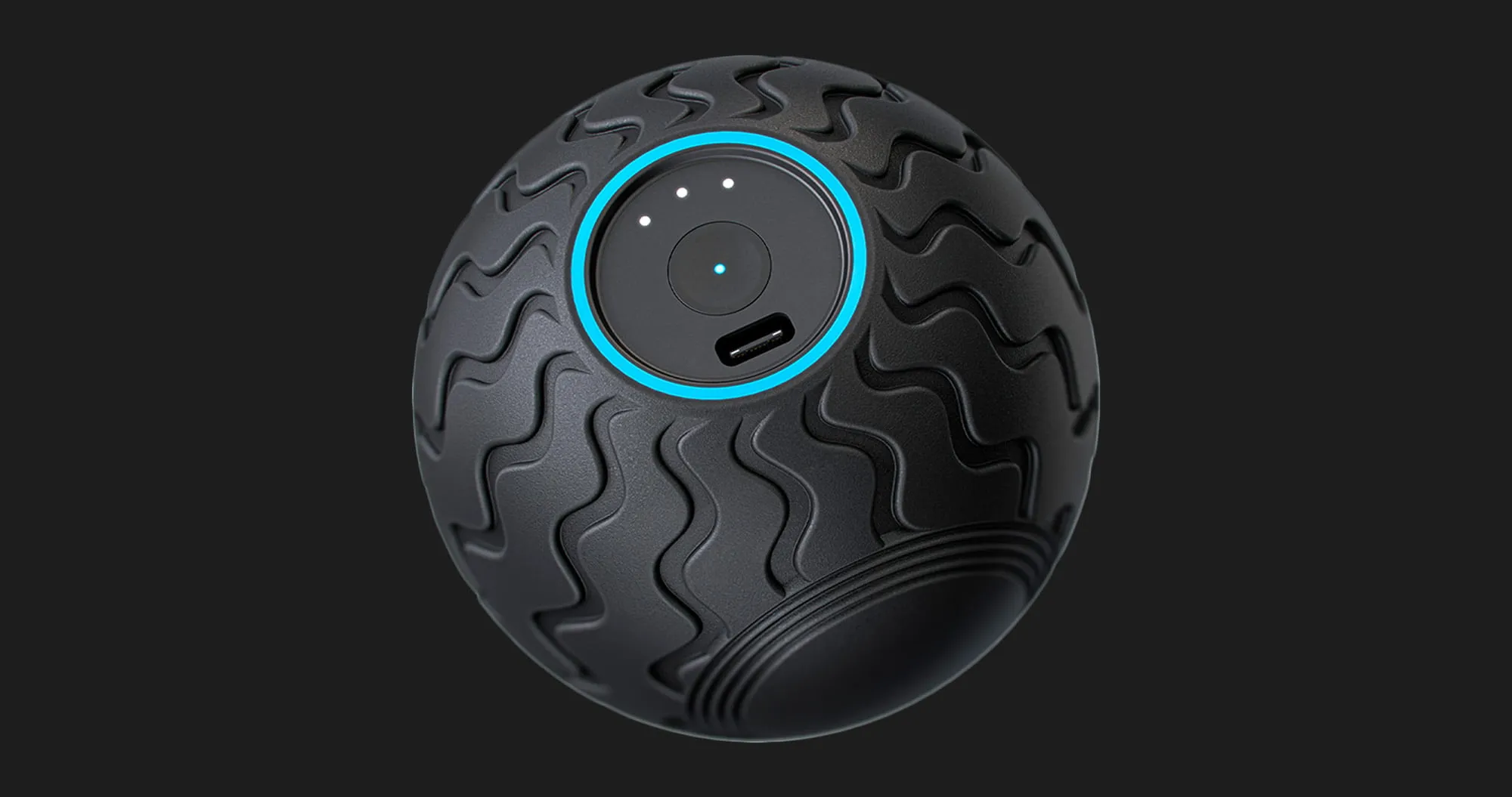 Вібруючий масажний м'яч Theragun Wave Solo (Black)