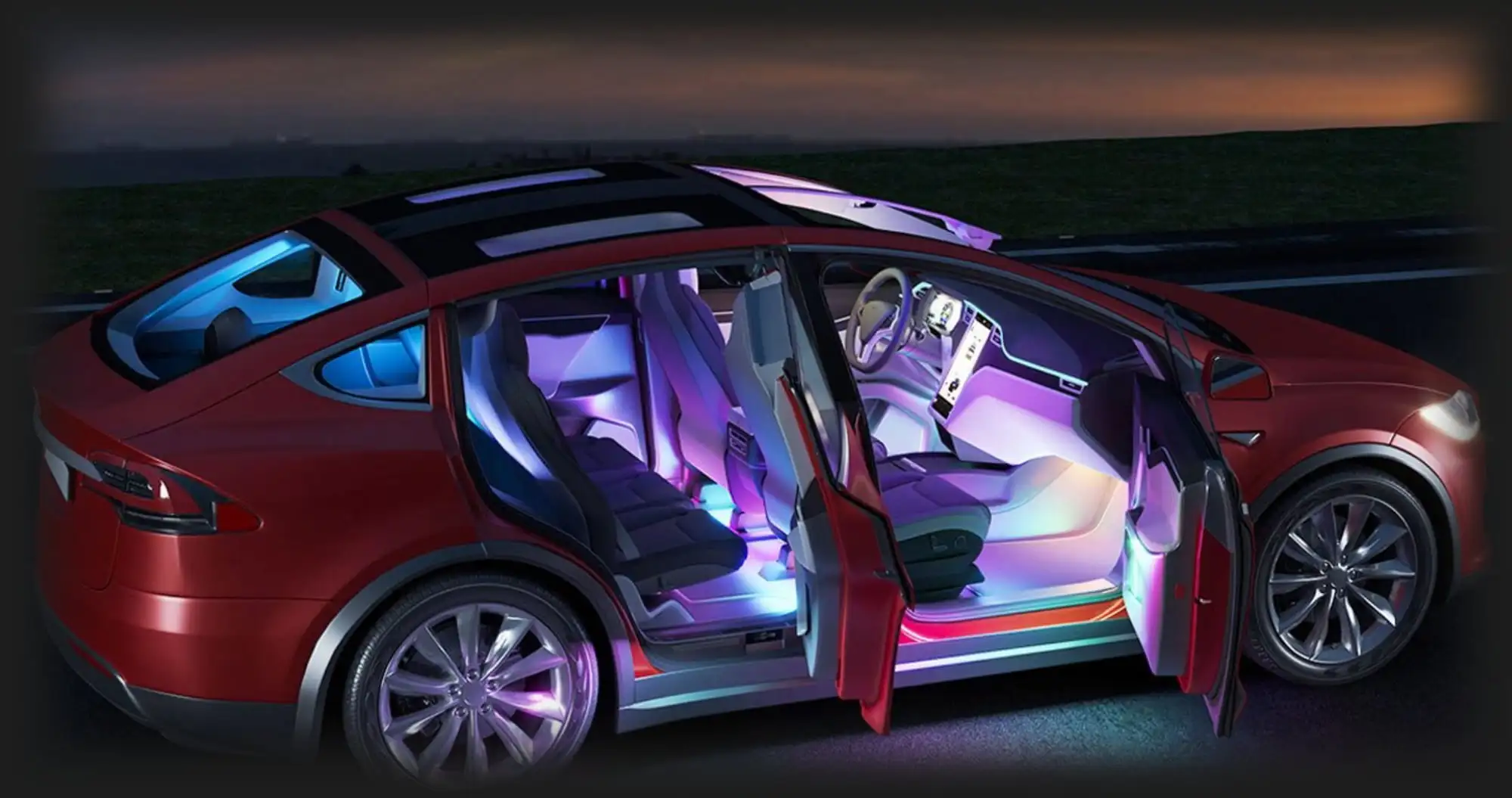 Набір розумного підсвічування для автомобіля Govee H7090 RGBIC Interior Car Lights (Black)
