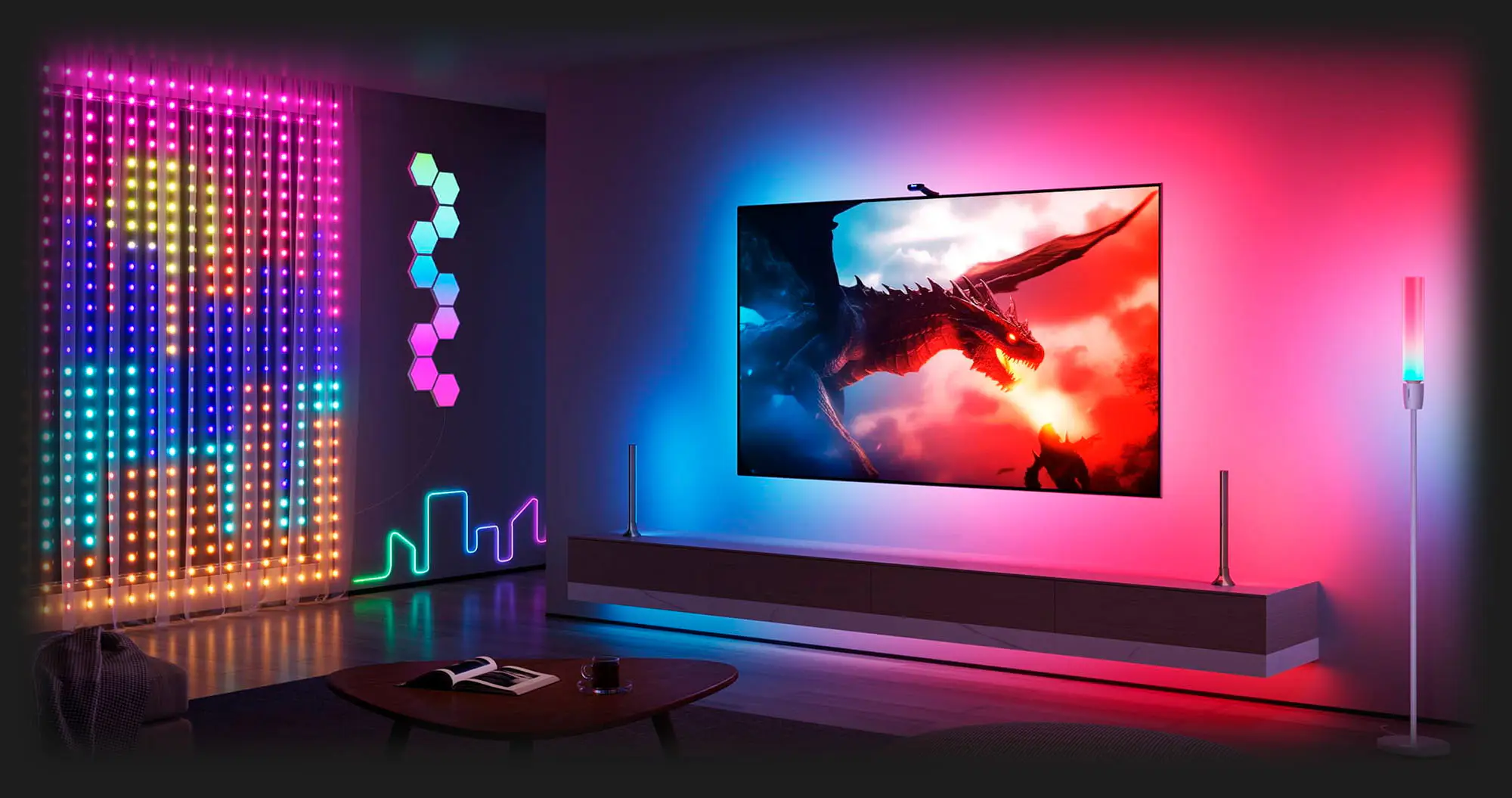 Набір адаптивного підсвічування Govee H605C Envisual TV Backlight T2 with Dual Cameras 75-85' RGB
