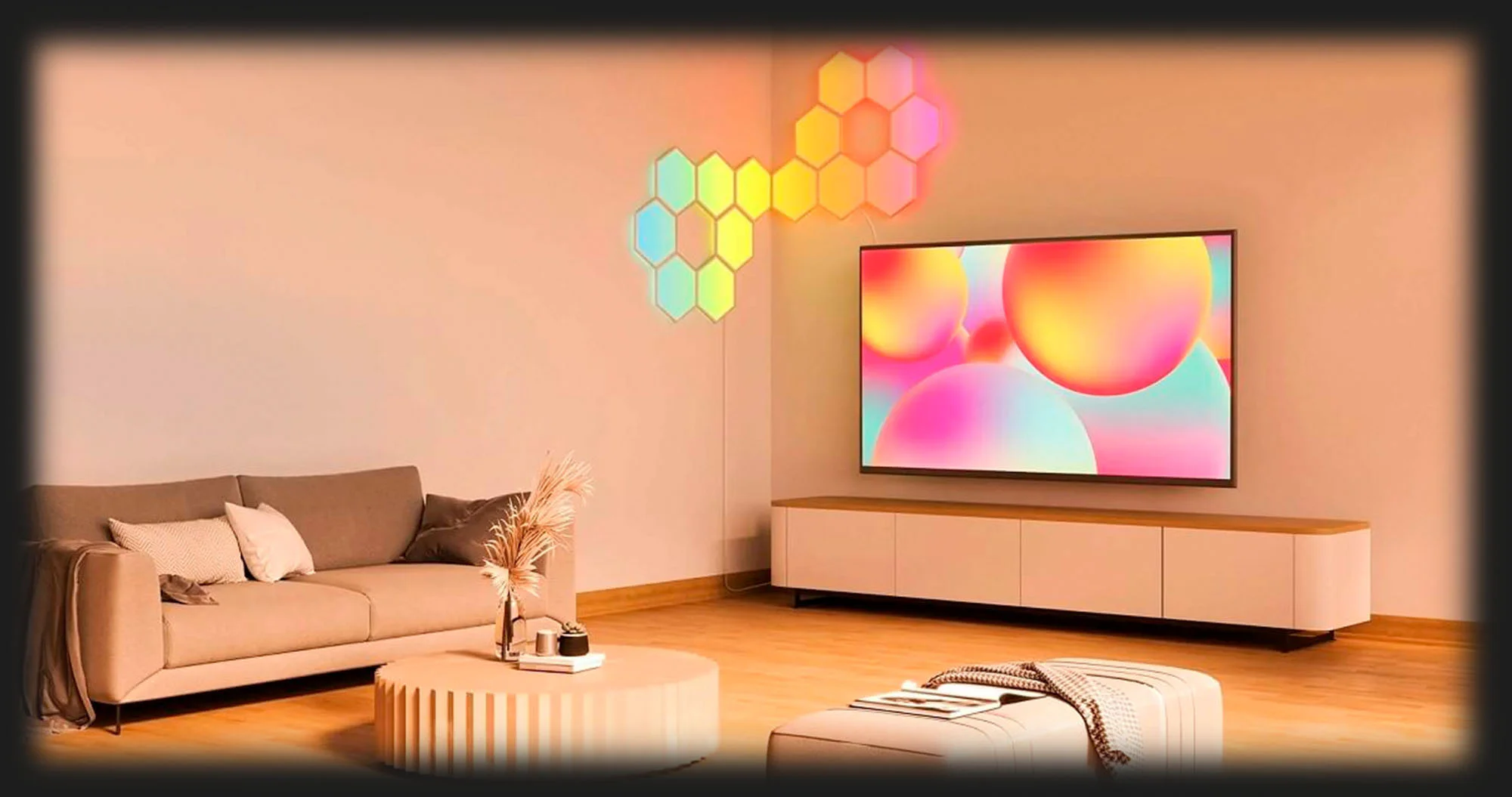 Набір настінних світильників Govee H6061 Glide Hexa Light Panels 10шт RGB (White)
