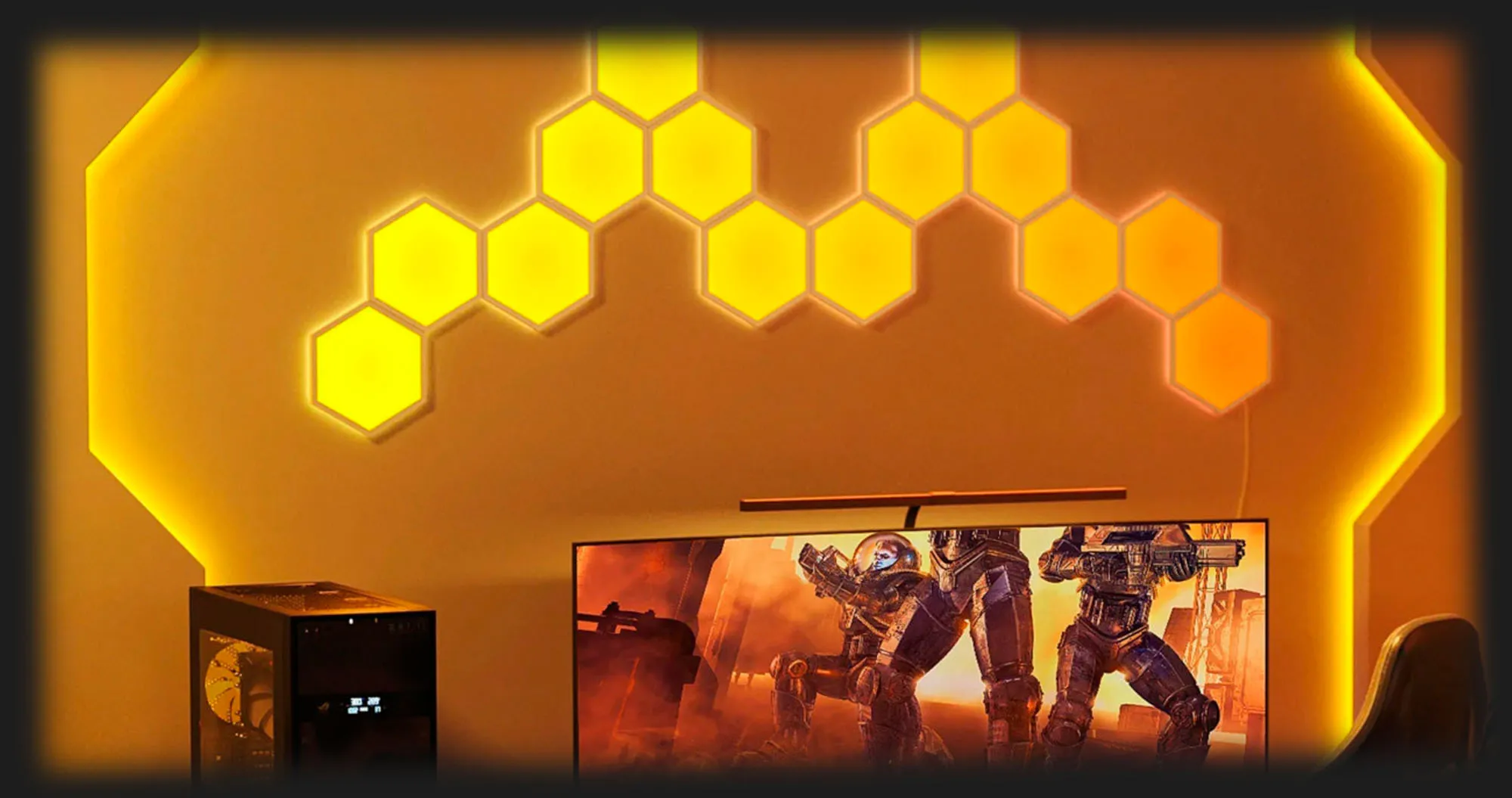 Набір настінних світильників Govee H6061 Glide Hexa Light Panels 10шт RGB (White)