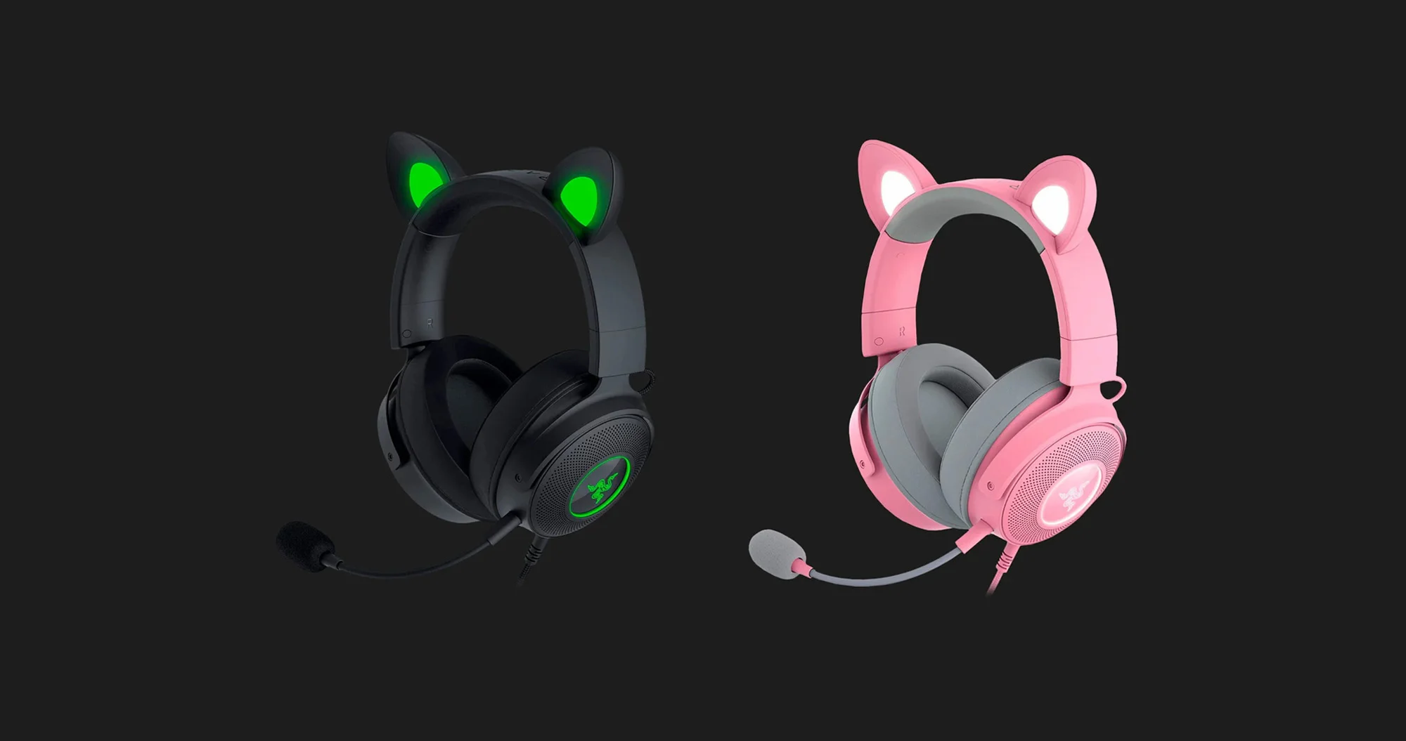 Ігрова гарнітура RAZER Kraken Kitty Ed V2 Pro (Black) (RZ04-04510100-R3M1)