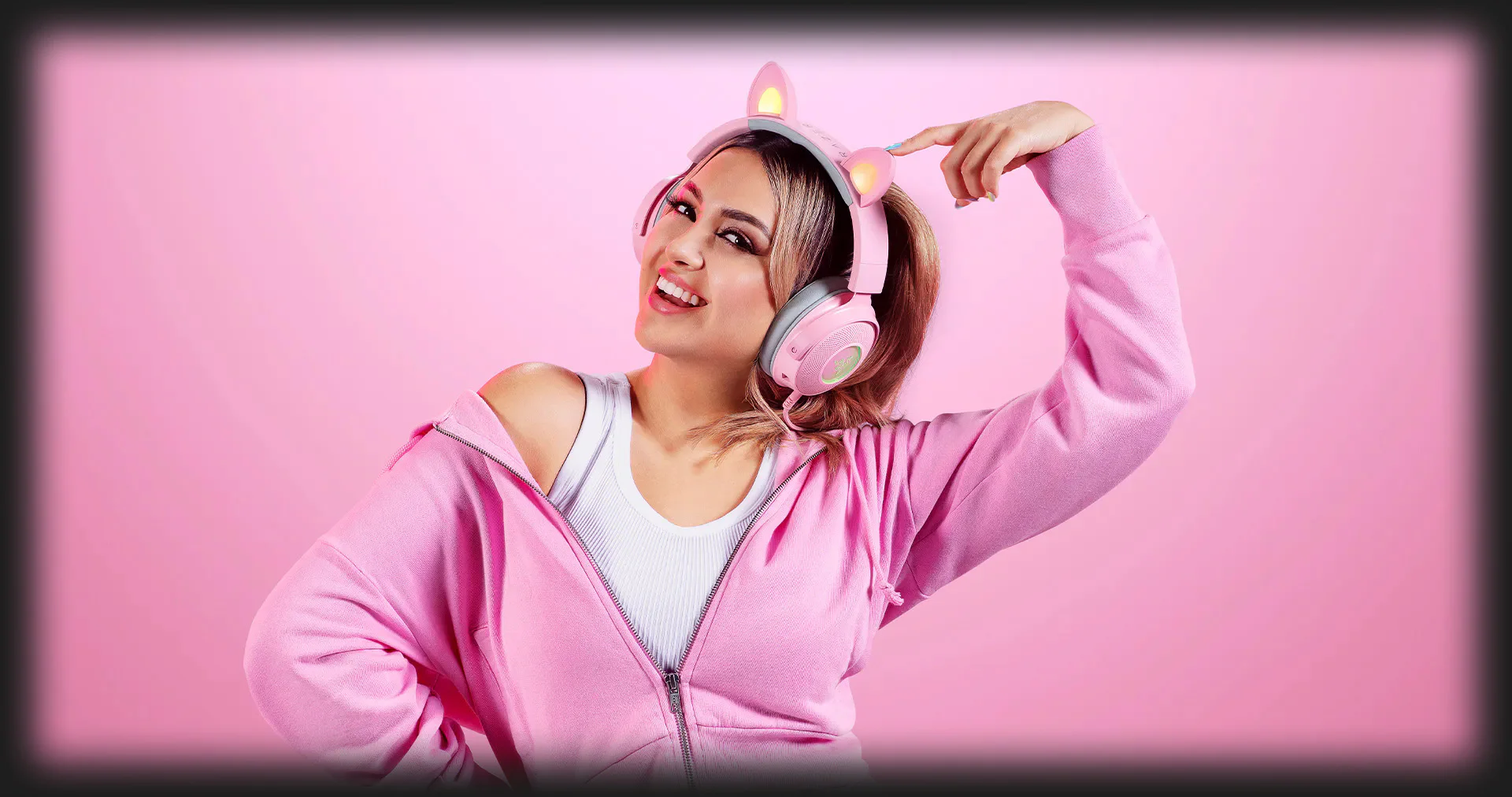 Ігрова гарнітура RAZER Kraken Kitty Ed V2 Pro (Black) (RZ04-04510100-R3M1)
