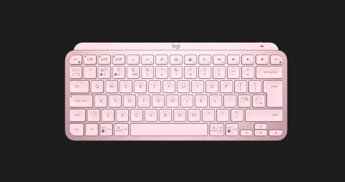 Клавіатура бездротова Logitech MX Keys Mini Wireless Illuminated UA (Rose) (UA)