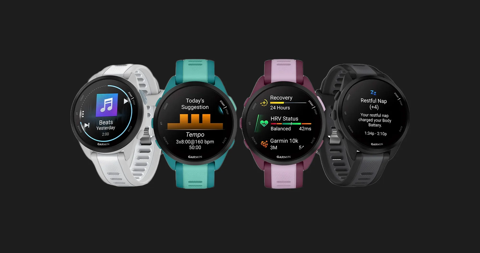 Garmin Forerunner 165 (Black/Slate Gray)