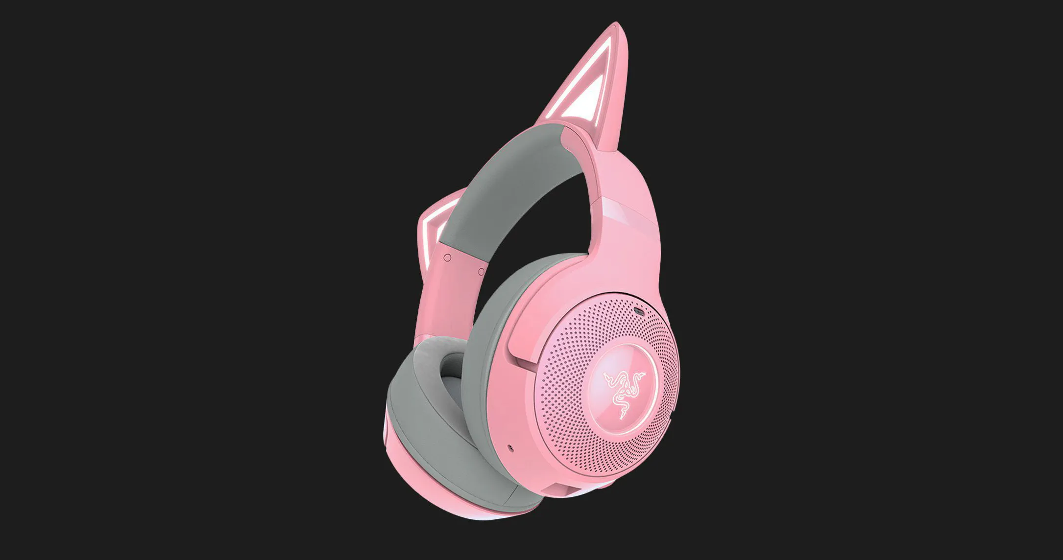 Ігрова гарнітура RAZER Kraken Kitty V2 BT (Quartz) (RZ04-04860100-R3M1) (UA)