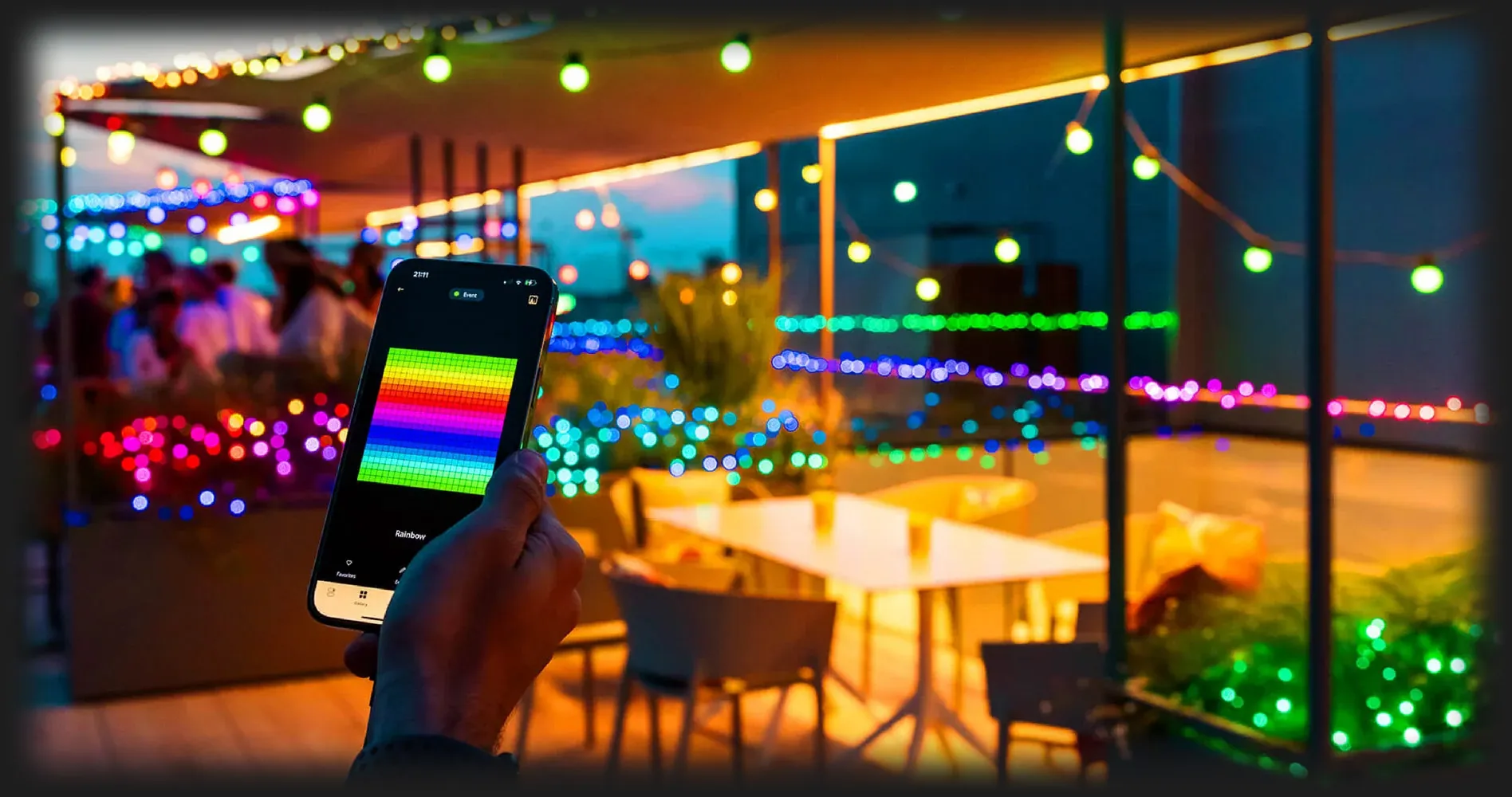Розумна гірлянда для вулиці Twinkly Festoon RGB 20 Apple Homekit, 10 м