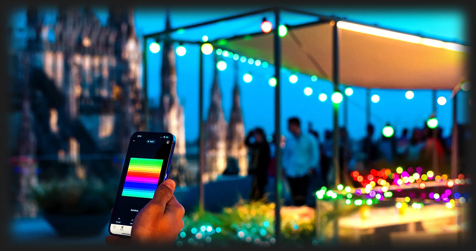 Розумна гірлянда для вулиці Twinkly Festoon RGB 20 Apple Homekit, 10 м