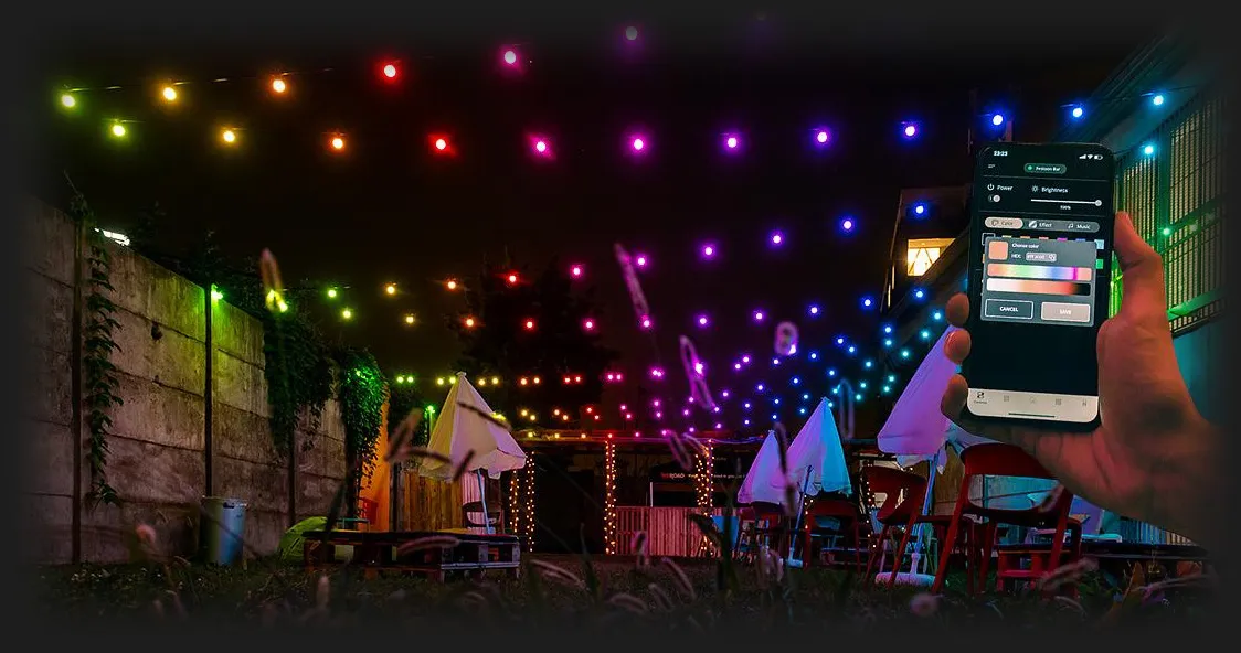 Розумна гірлянда для вулиці Twinkly Festoon RGB 20 Apple Homekit, 10 м