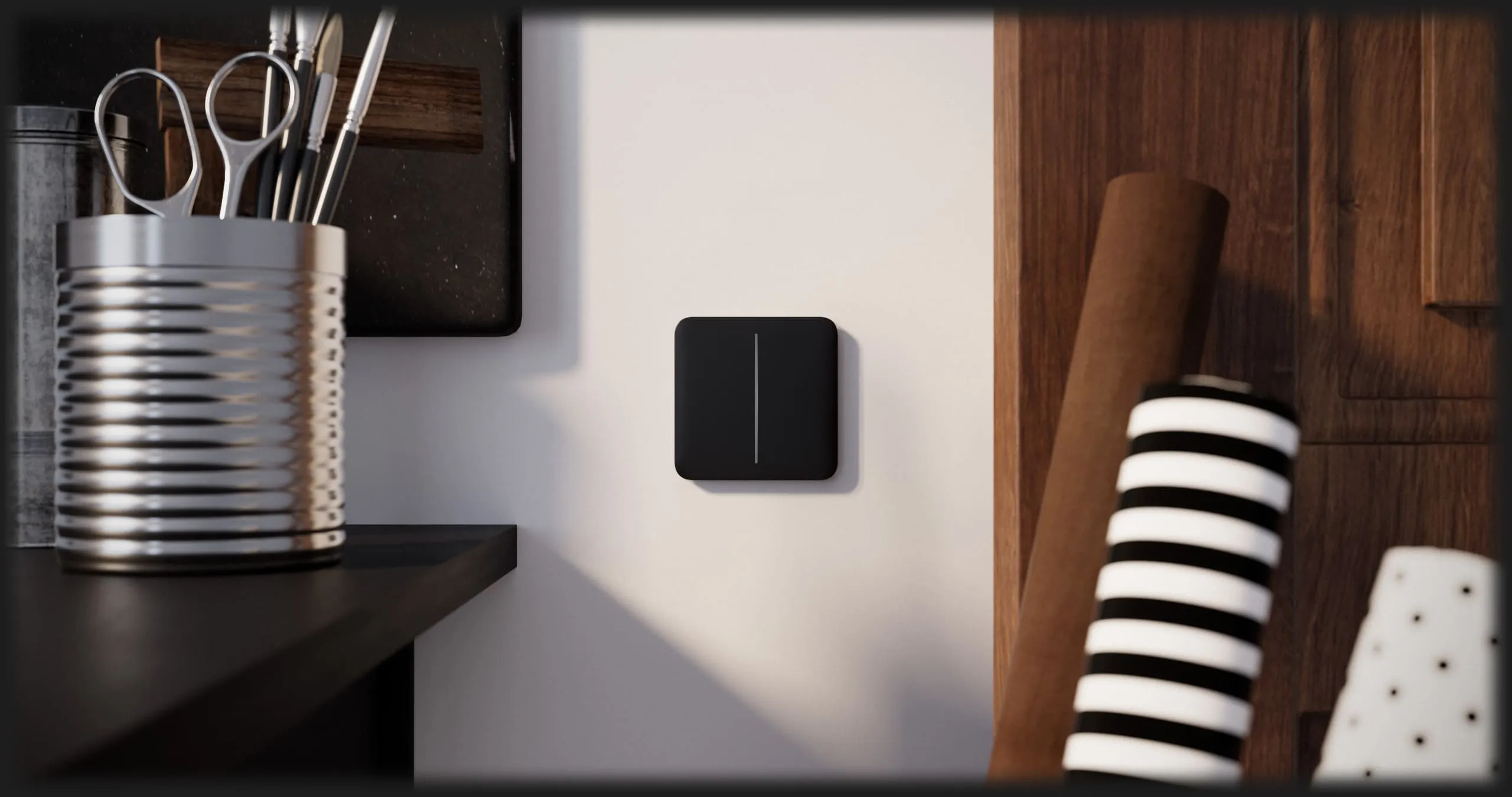 Вимикач двоклавішний Ajax LightSwitch (White)