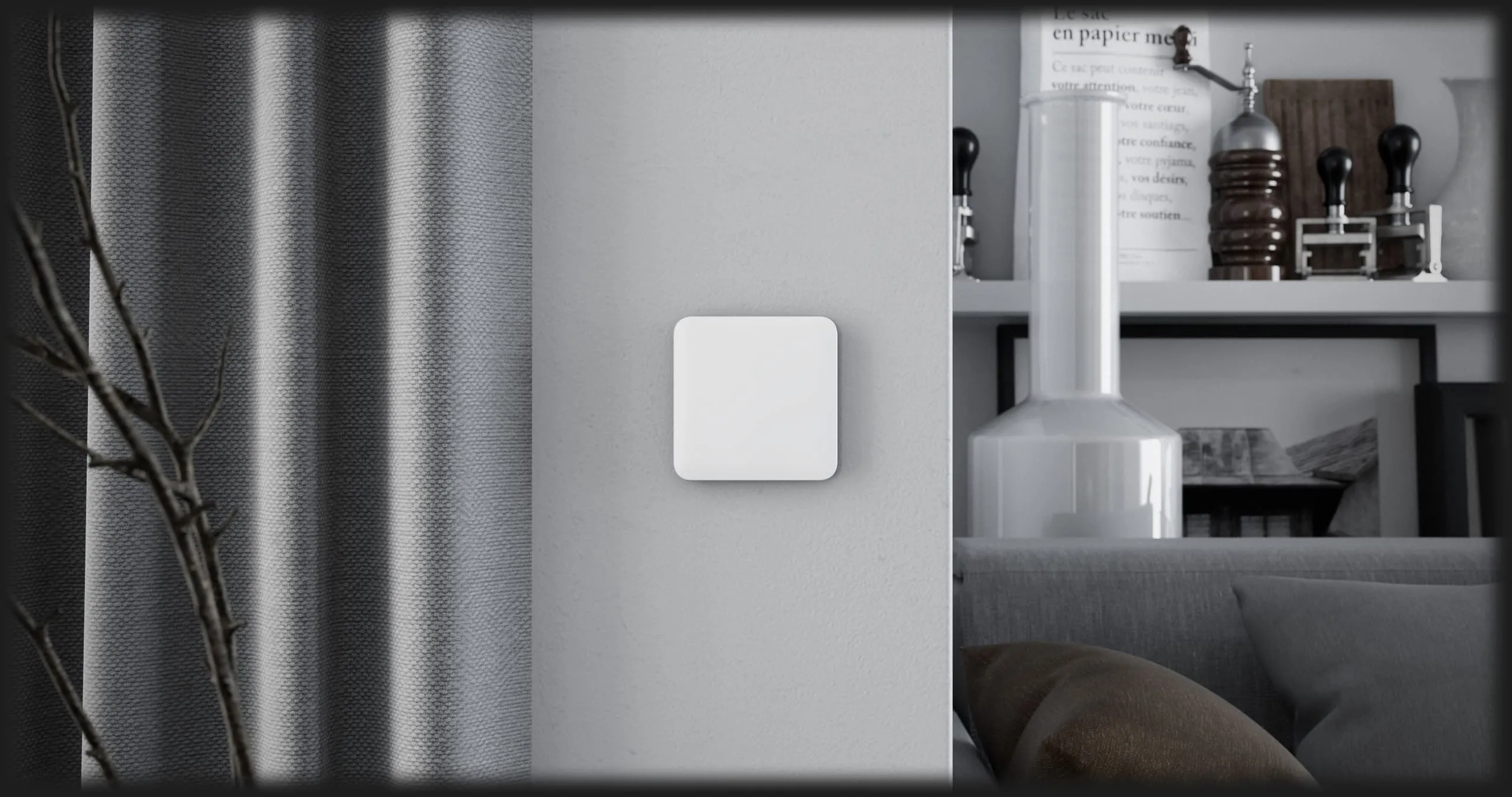 Вимикач одноклавішний Ajax LightSwitch (Black)