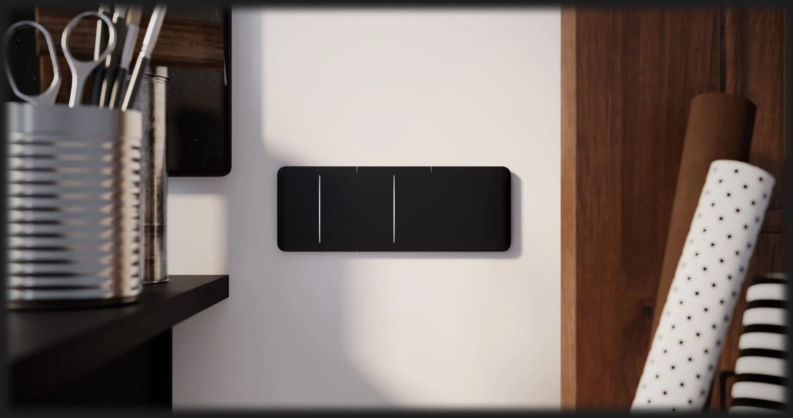 Вимикач одноклавішний Ajax LightSwitch (Black)