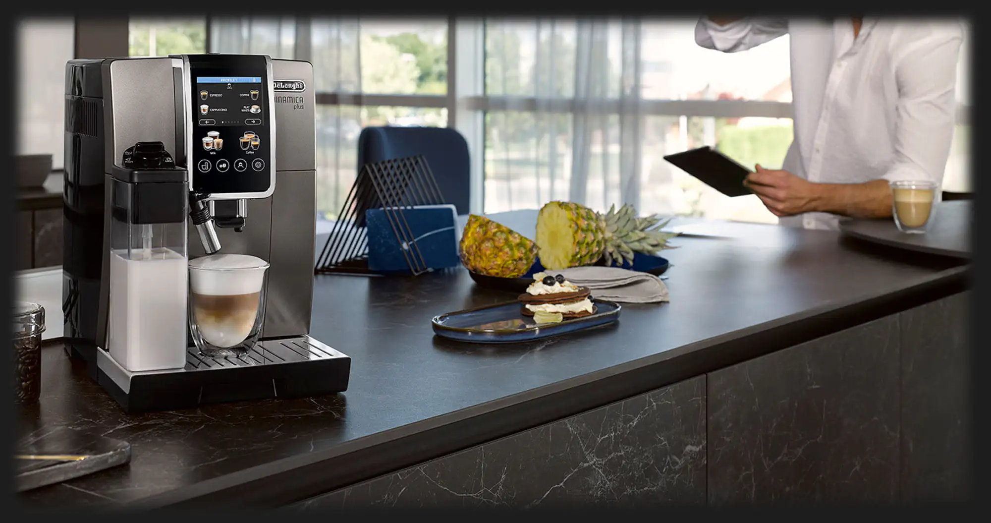 Кавомашина Delonghi Dinamica Plus (Titanium/Black)