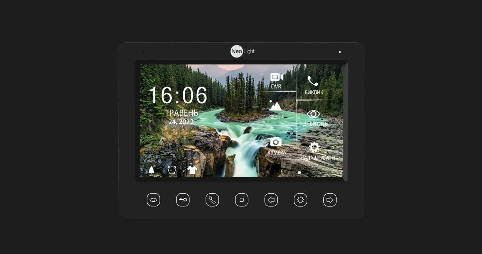 Відеодомофон Neolight Kappa + HD WF (Black)