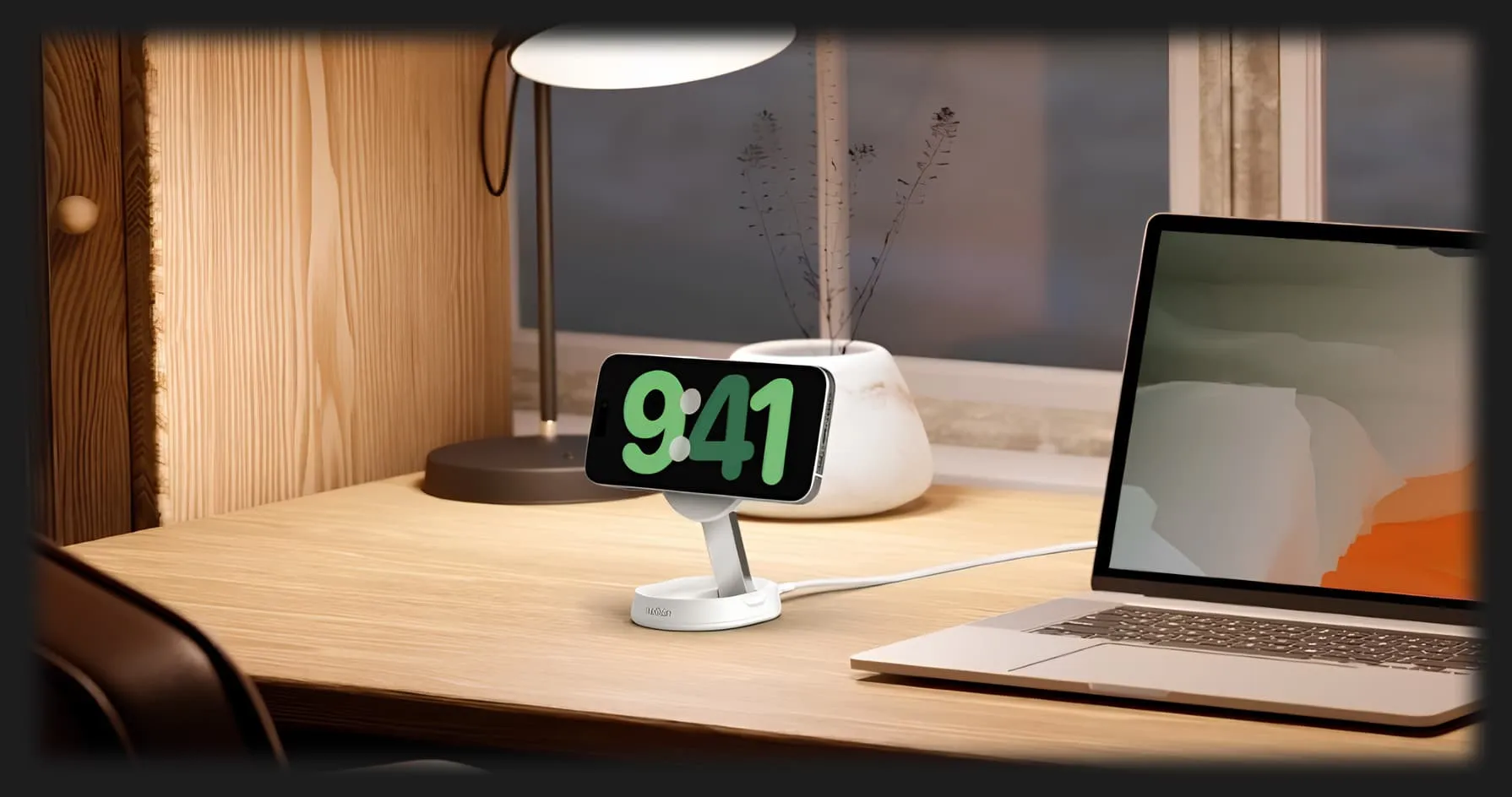 Безпровідна зарядка Belkin 15 Вт Magnetic Stand Qi2 (Black)