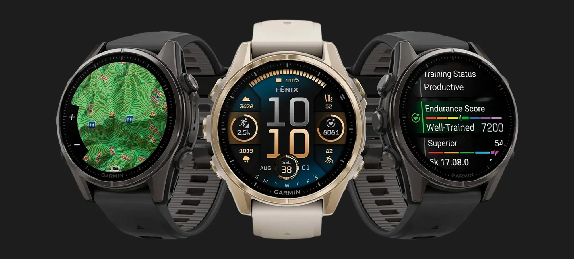 Garmin Fenix E 47mm AMOLED Slate Gray Steel with Black Silicone Band