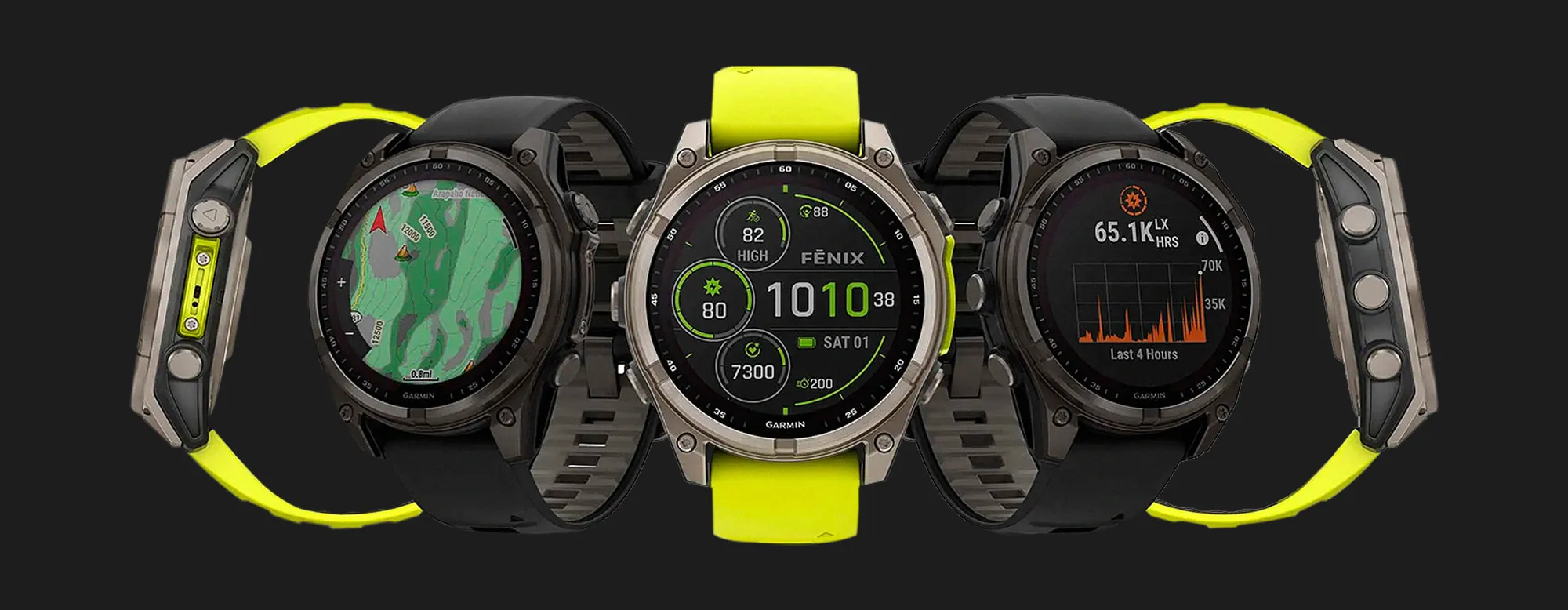 Garmin Fenix E 47mm AMOLED Slate Gray Steel with Black Silicone Band