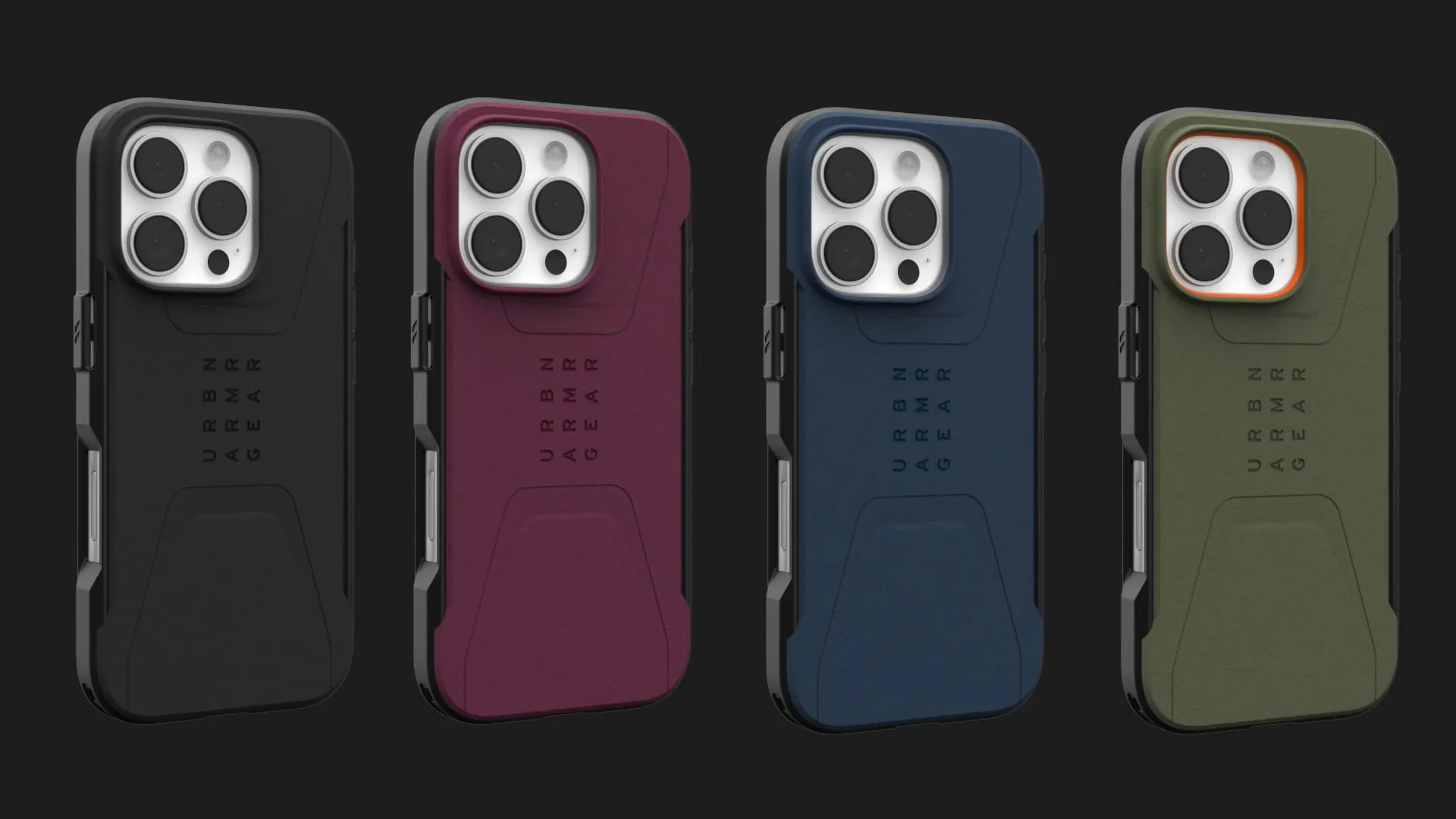Чохол UAG Civilian Magsafe для iPhone 16 Pro Max (Black)