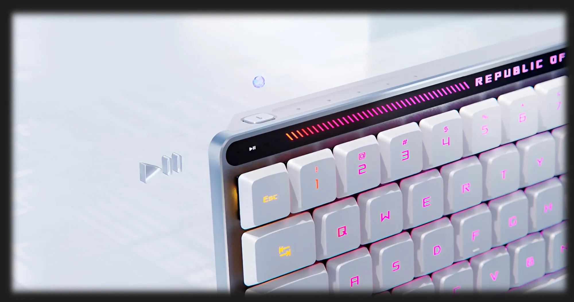 Клавіатура ігрова ASUS ROG Falchion RX Low Profile, EN/UK (White) (UA)