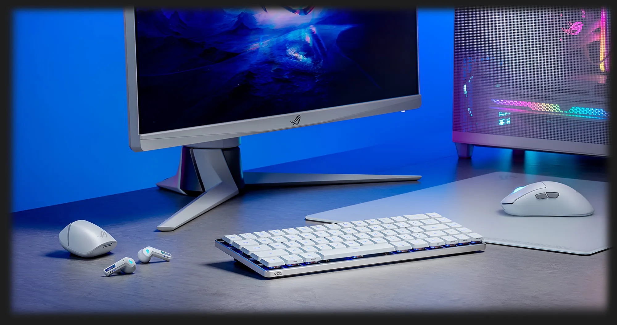 Клавіатура ігрова ASUS ROG Falchion RX Low Profile, EN/UK (White) (UA)