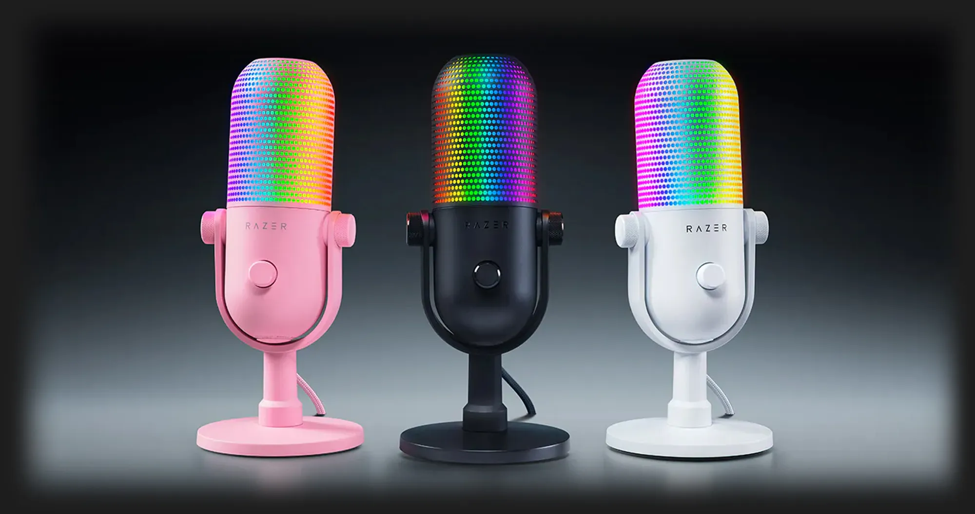 Мікрофон Razer Seiren V3 Chroma (Black) (RZ19-05060100-R3M1) (UA)